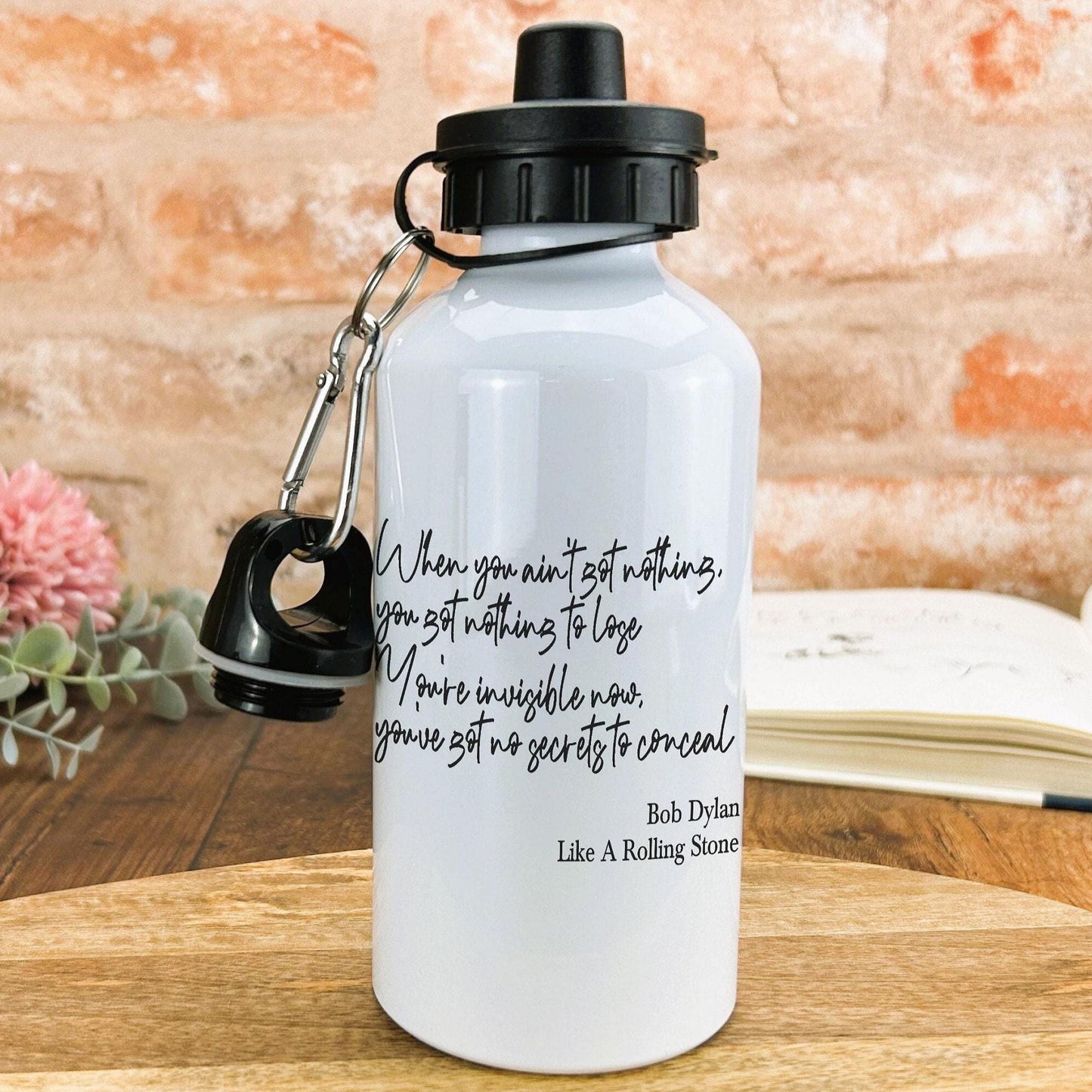 Bob Dylan Like A Rolling Stone 1965 Water Bottle Personalised Gift