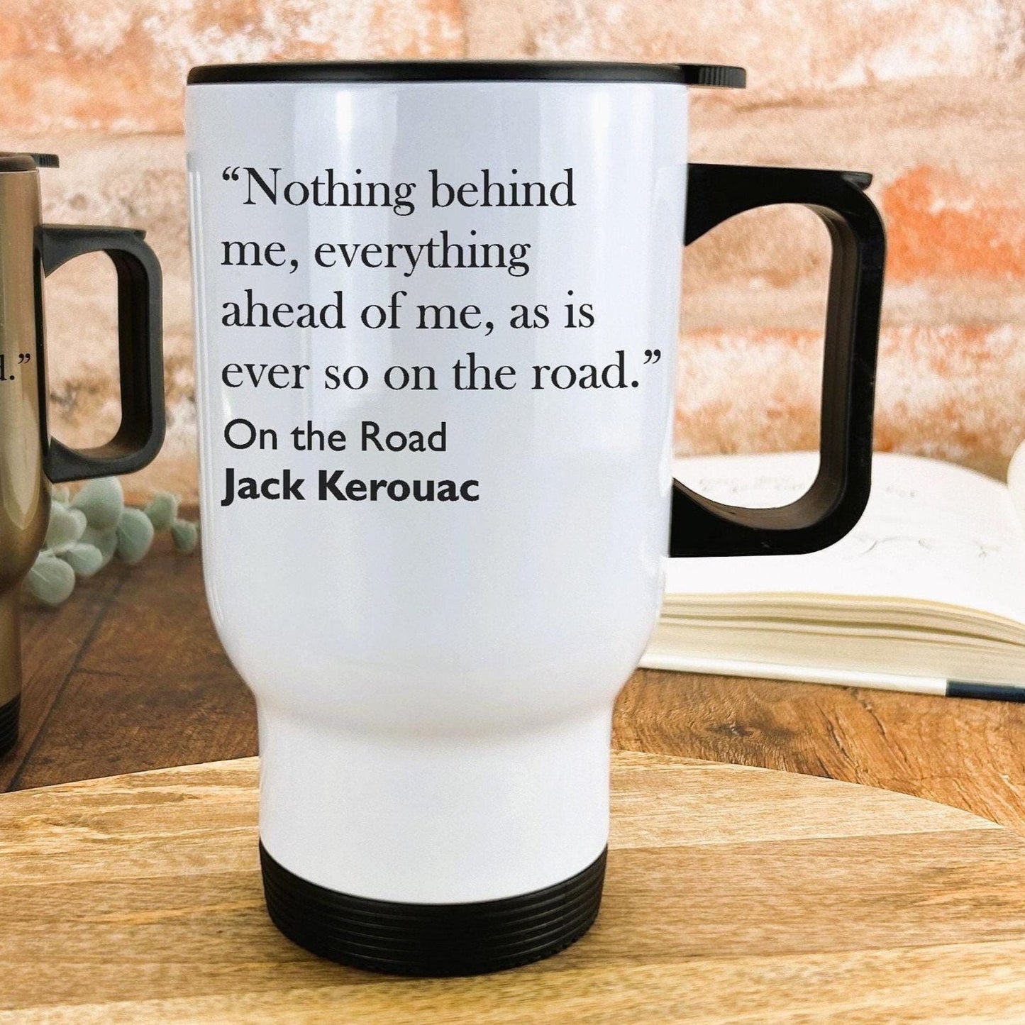 Jack Kerouac On the Road Literary Quote Travel Mug Personalised Gift