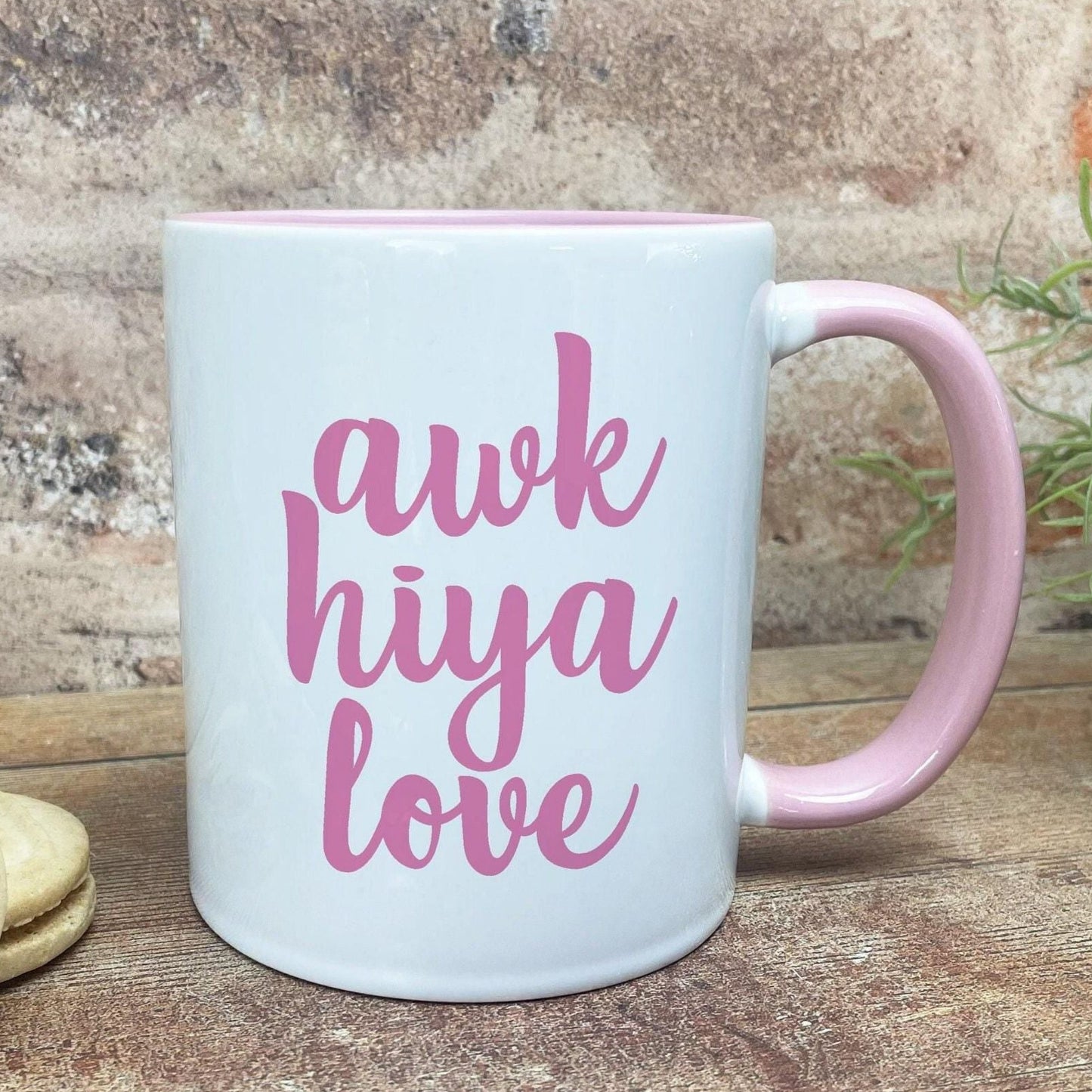 Awk Hiya Love - Northern Ireland Dialect - Personalised Ceramic Mug
