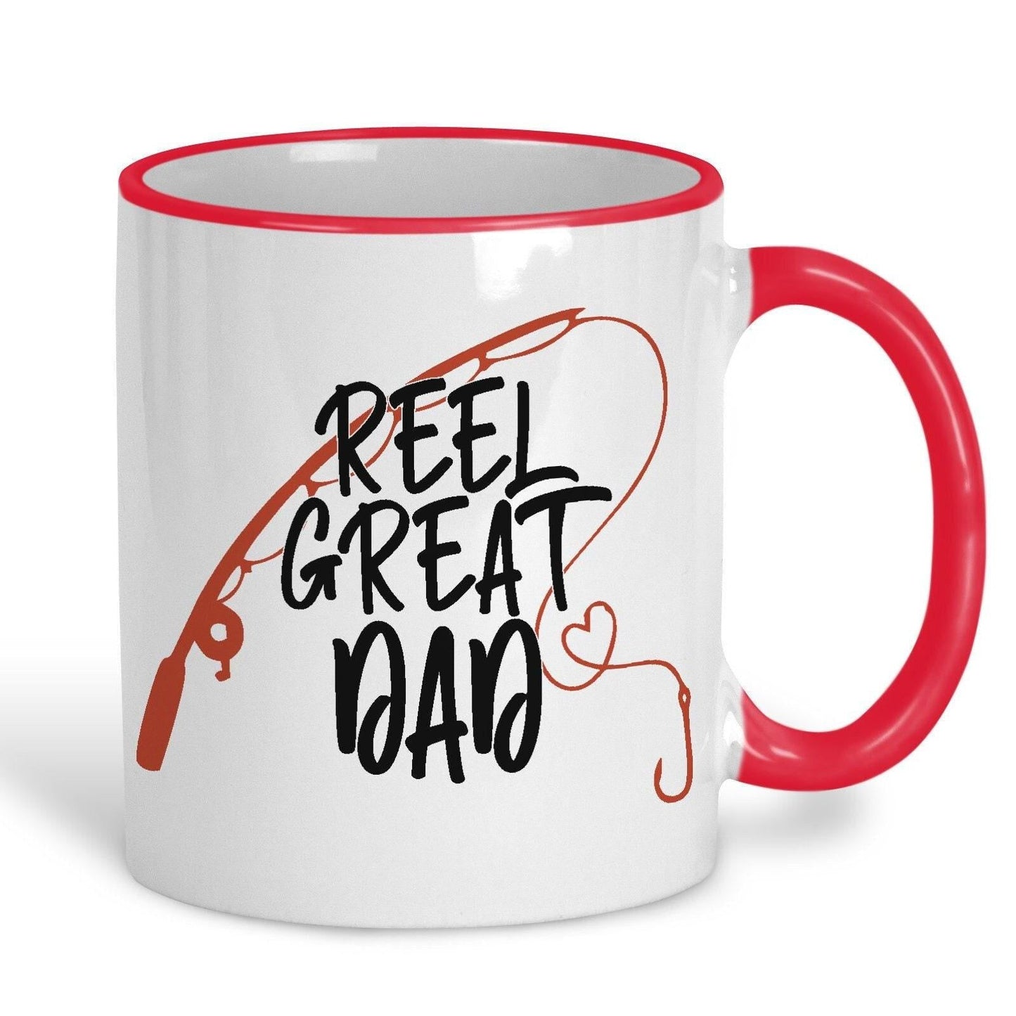 Reel Great Dad Fishing Fisher Father's Day Personalised Mug