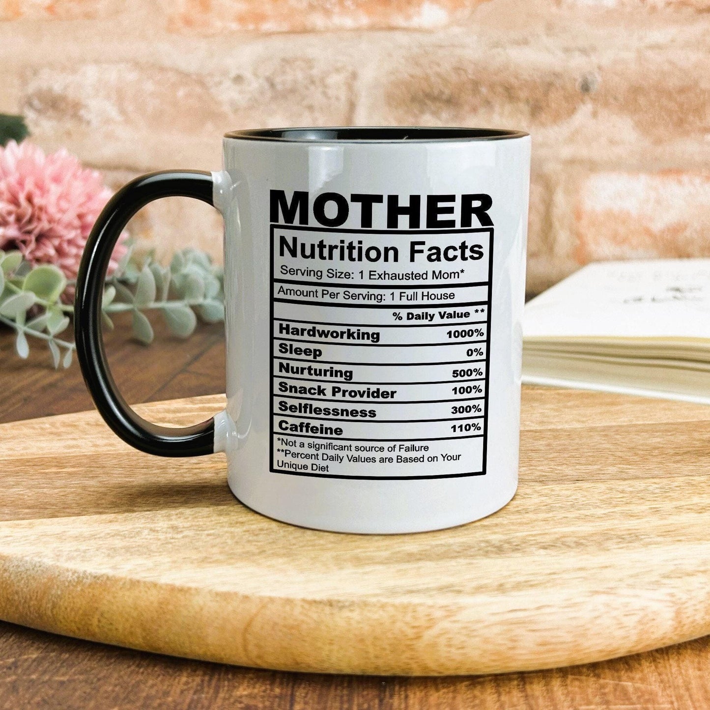 Mother Nutrition Facts Ceramic Mug