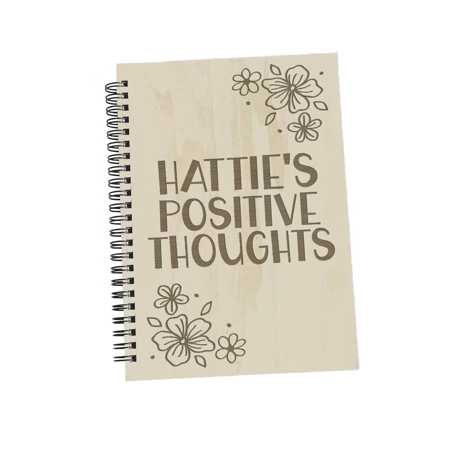 Floral Corner Positive Thoughts - Personalised Book of Positivity - Gratitude Journal