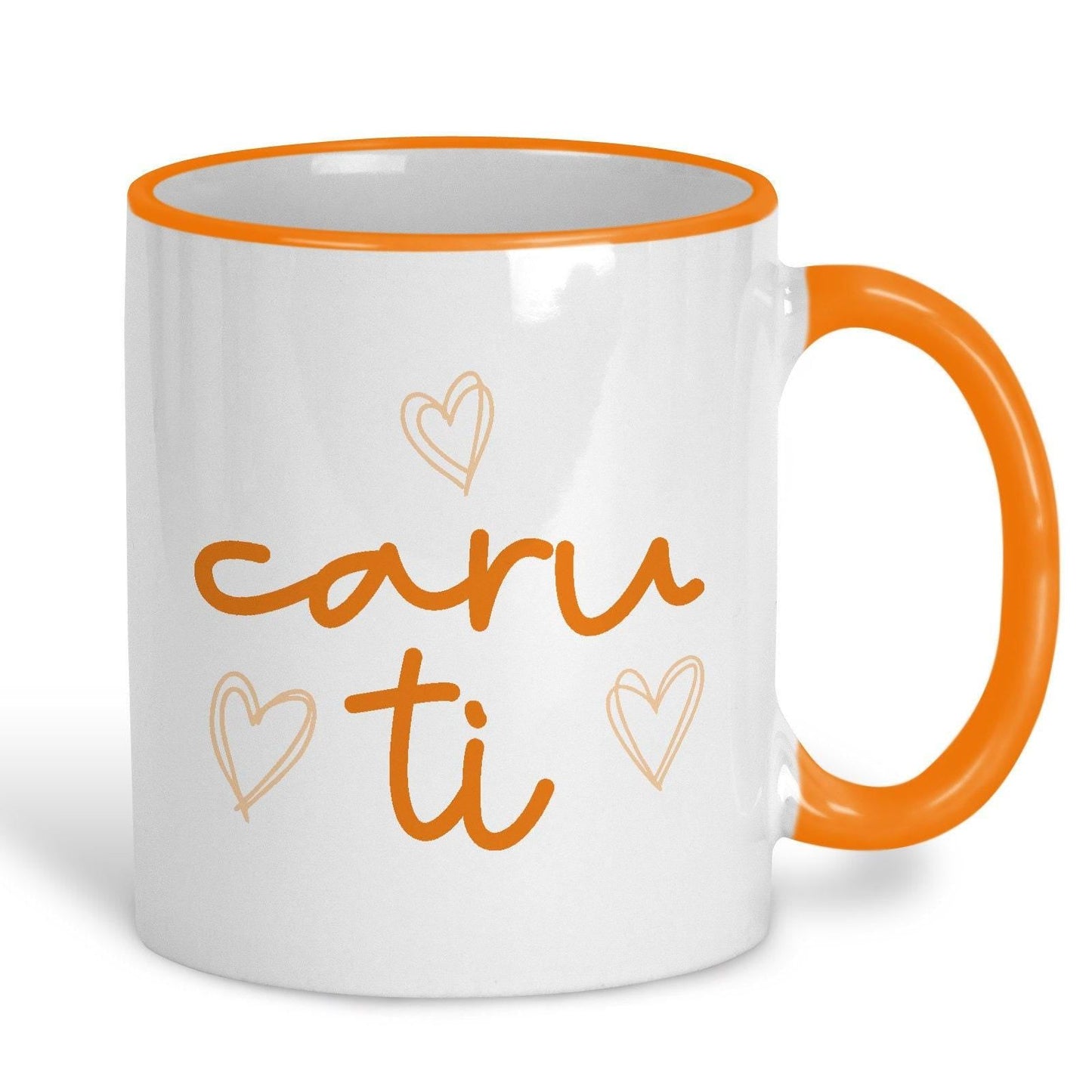 Caru Ti Love You - Welsh Language Dialect - Personalised Ceramic Mug