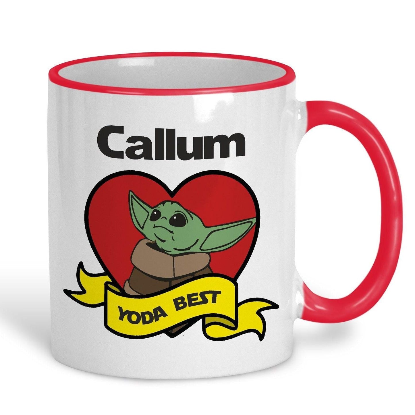 Yoda Best Baby Yoda Star Wars Personalised Valentine's Day Ceramic Mug