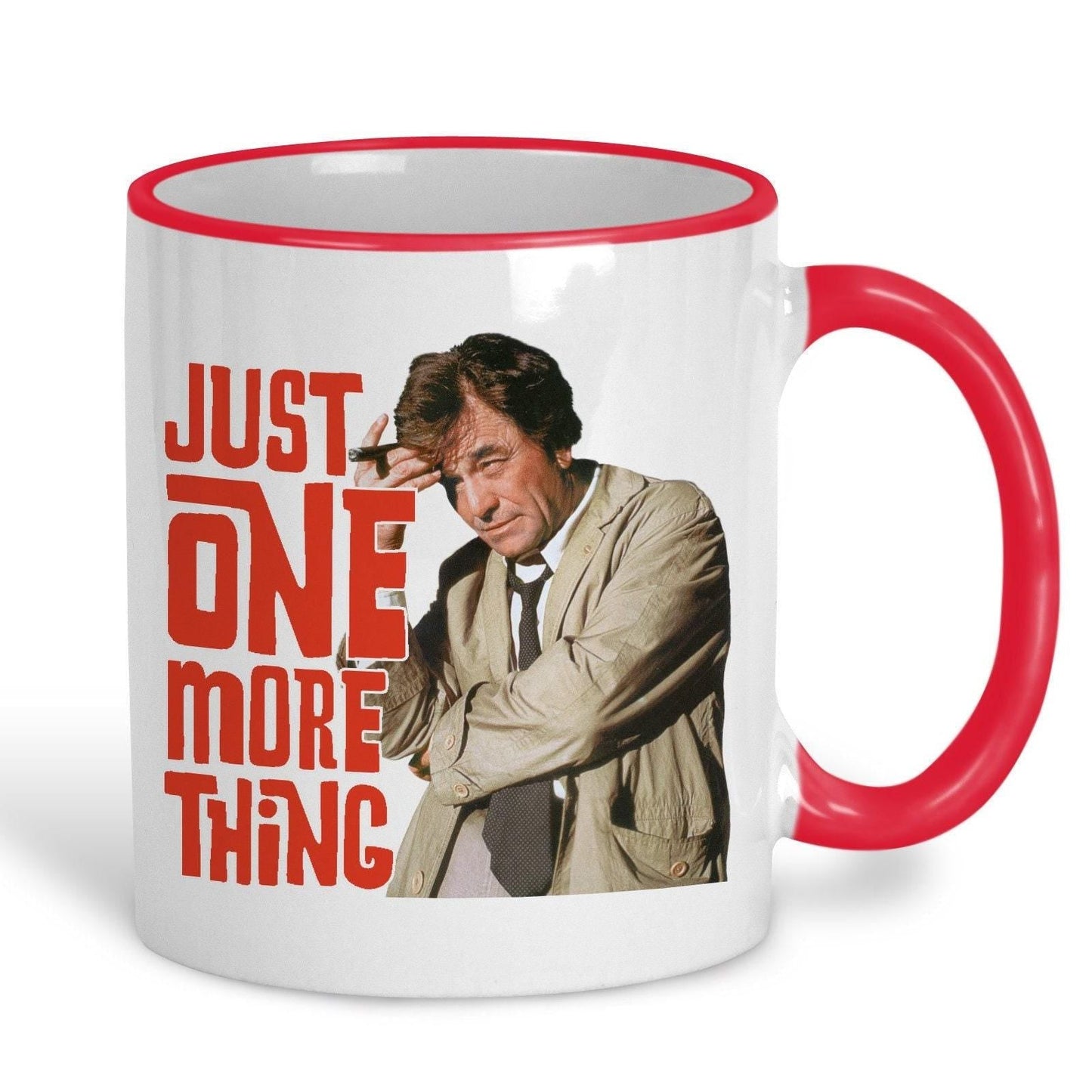 Just One More Thing Columbo Detective TV Show Ceramic Mug