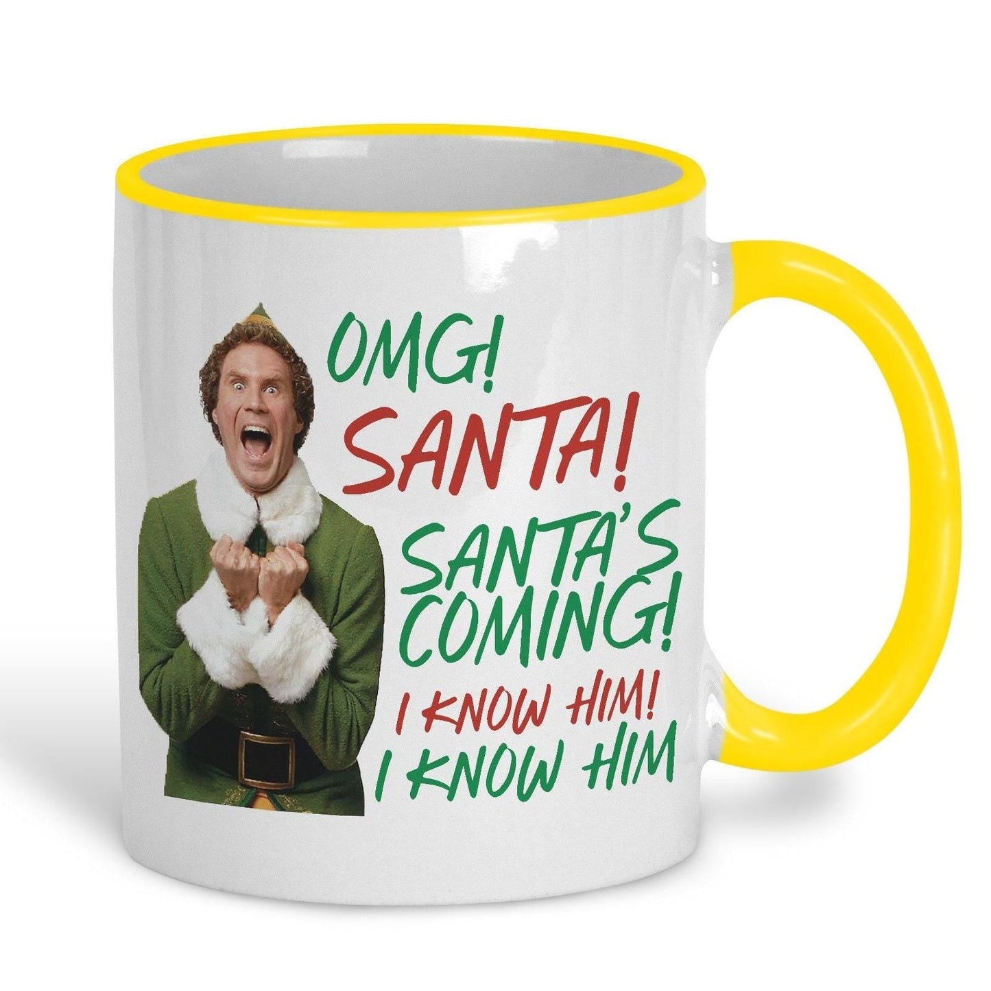 Buddy The Elf Movie Quote Personalised Ceramic Christmas Mug