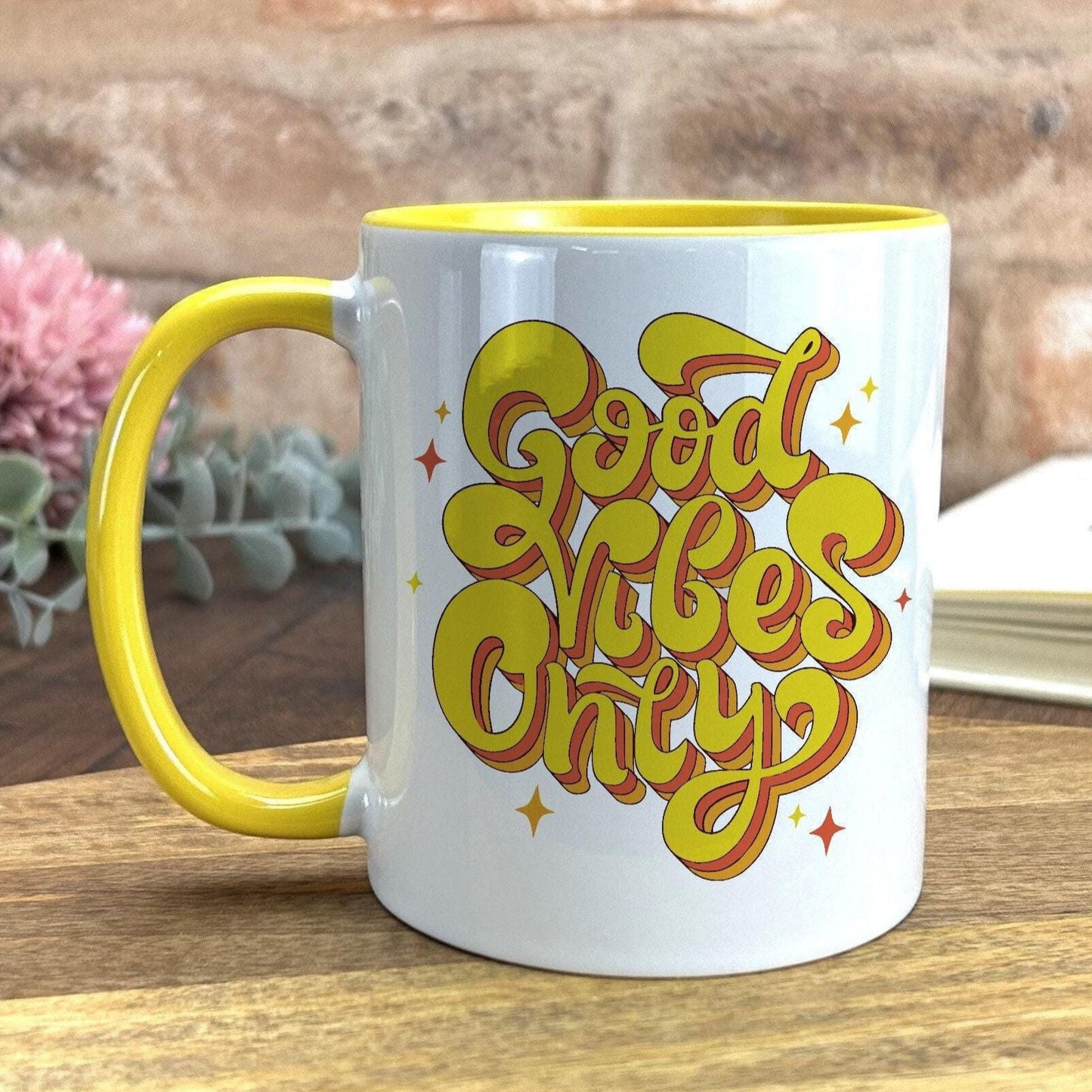 Good Vibes Only Mug Personalised Positivity