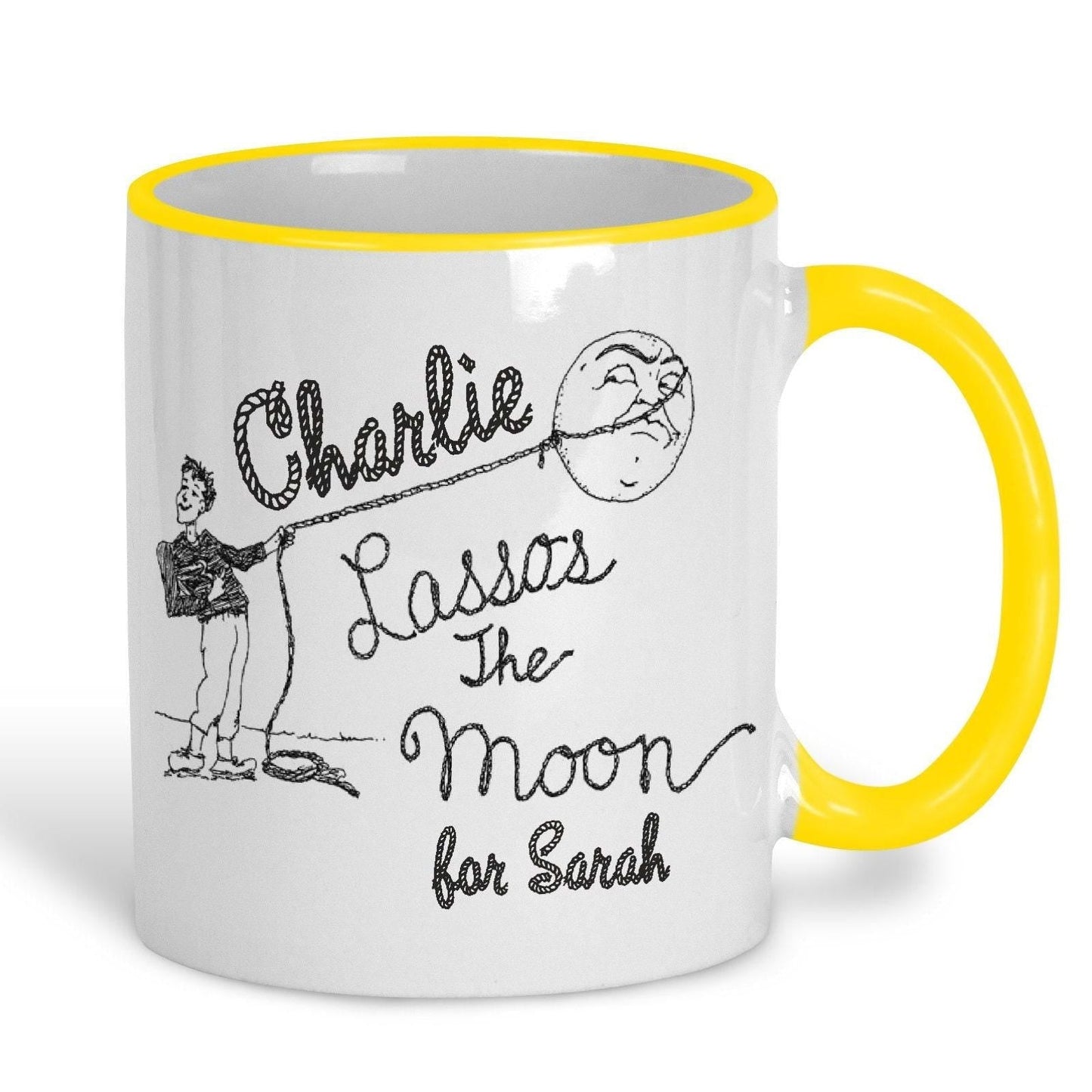 Its A Wonderful Life Lasso The Moon Personalised Valentine's Day Ceramic Mug
