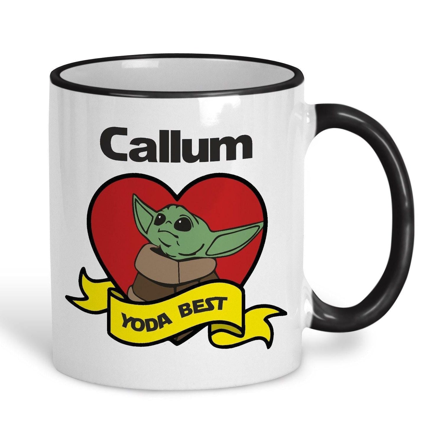 Yoda Best Baby Yoda Star Wars Personalised Valentine's Day Ceramic Mug