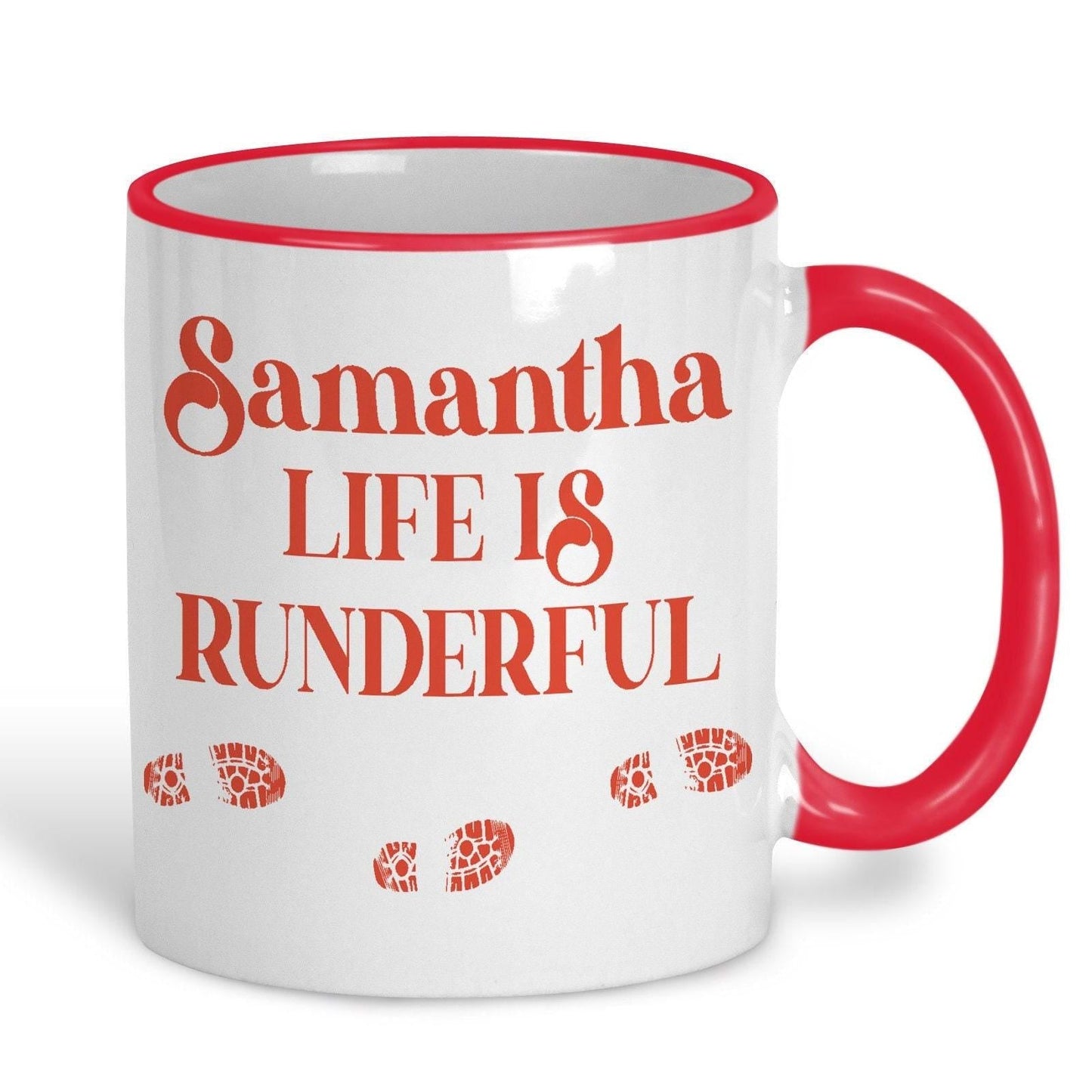 Life Is Runderful Running Runner Run Personalised Sport Mug Gift Active Fitness Marathon Hobby Race