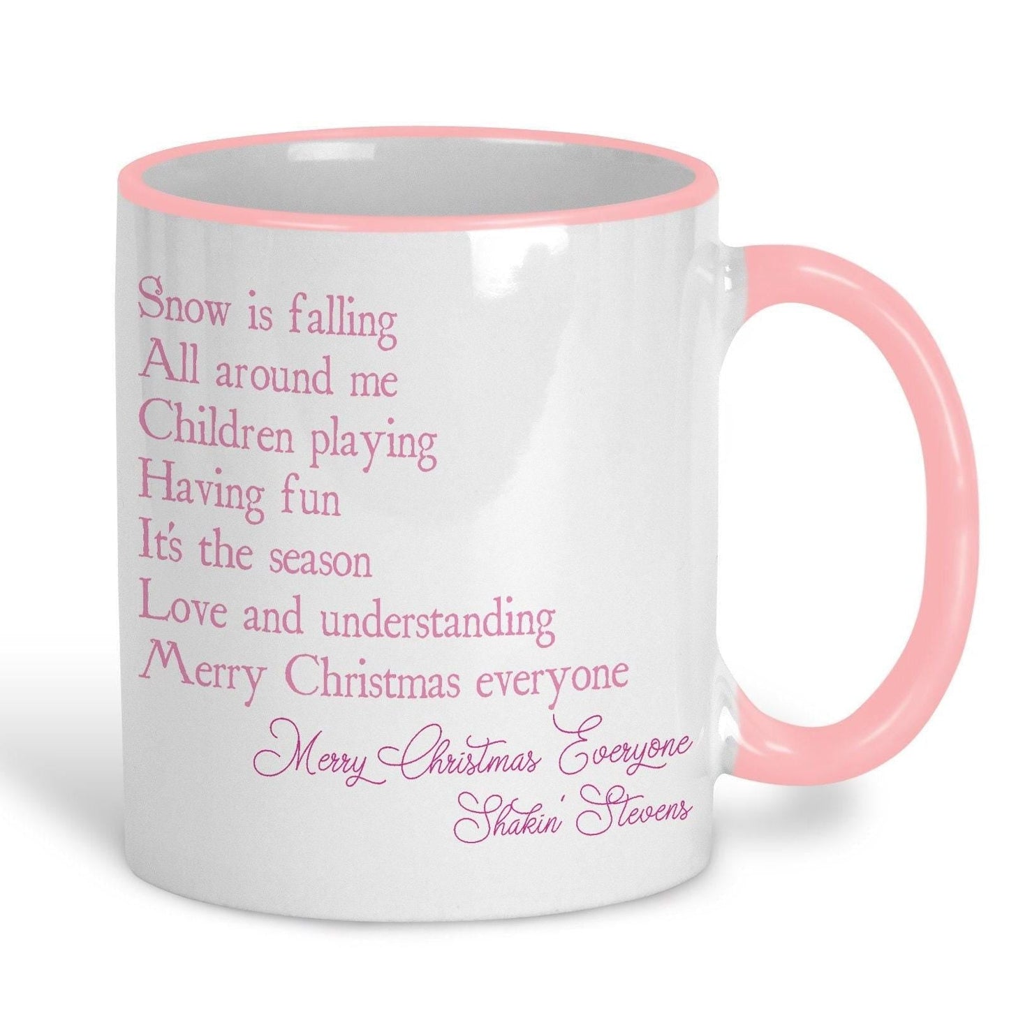 Merry Christmas Everyone Shakin' Stevens Christmas Song Lyrics Personalised Ceramic Mug