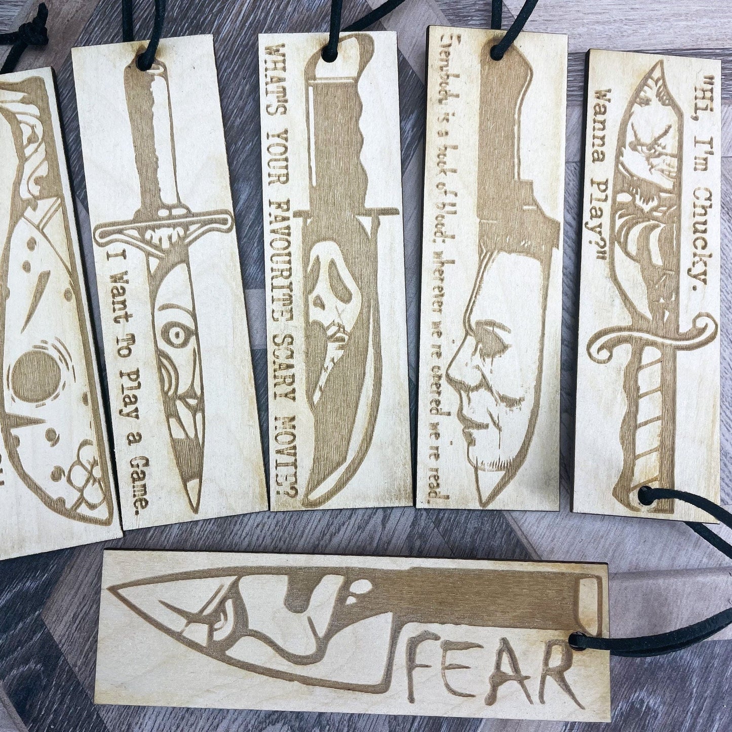 Horror Movie Bookmark Gift - Scary Film Fan- Pick Your Favourite Character
