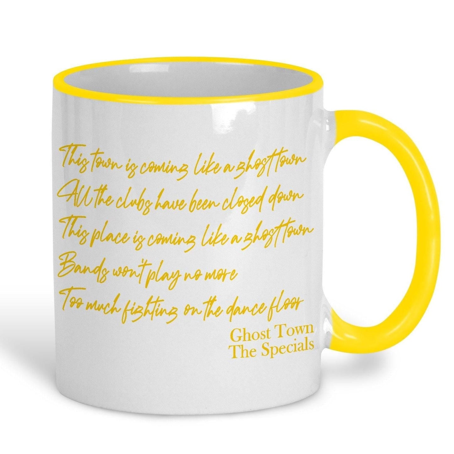 The Specials Ghost Town Music Lyrics Mug