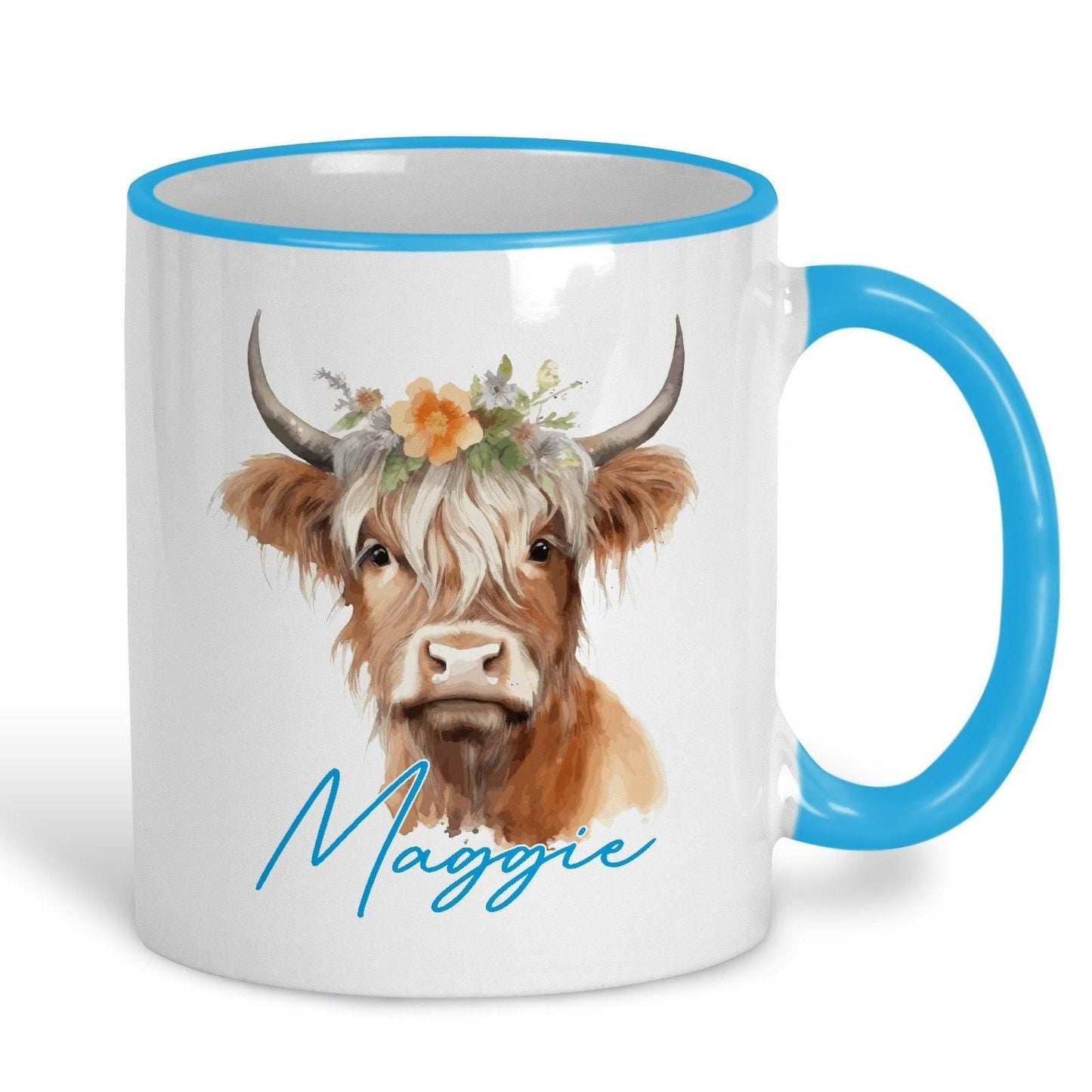 Highland Cow - Scotland Scottish Dialect - Personalised Ceramic Mug - Regional Gift - Perfect for Friend and Family.