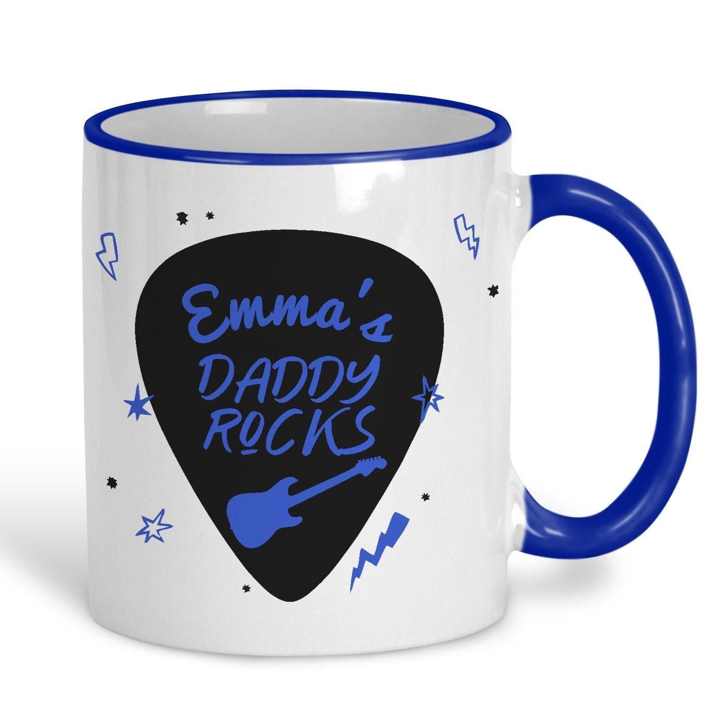 Daddy Rocks Father's Day Personalised Ceramic Mug