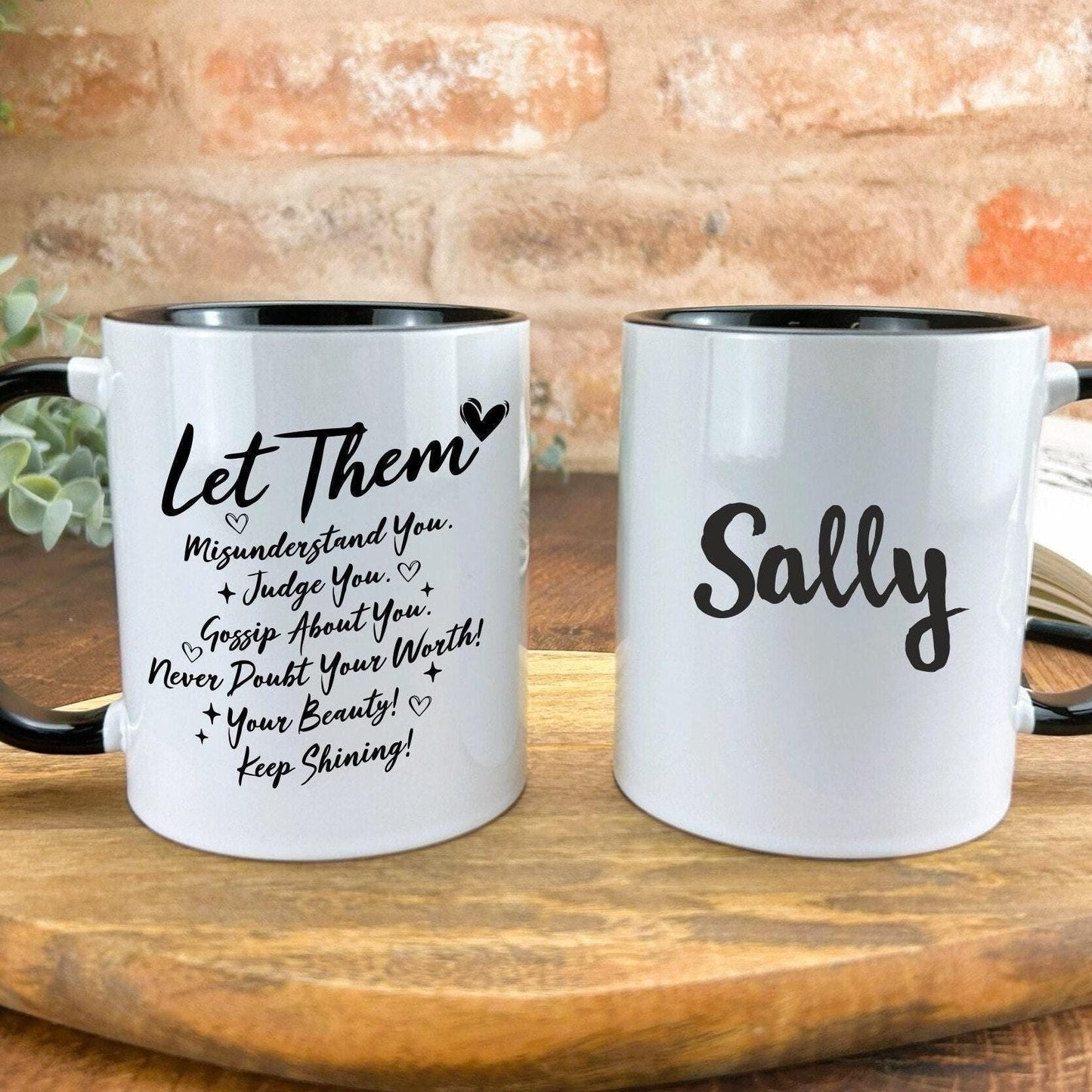 Let Them Quote Personalised Mug Gift Inspiring