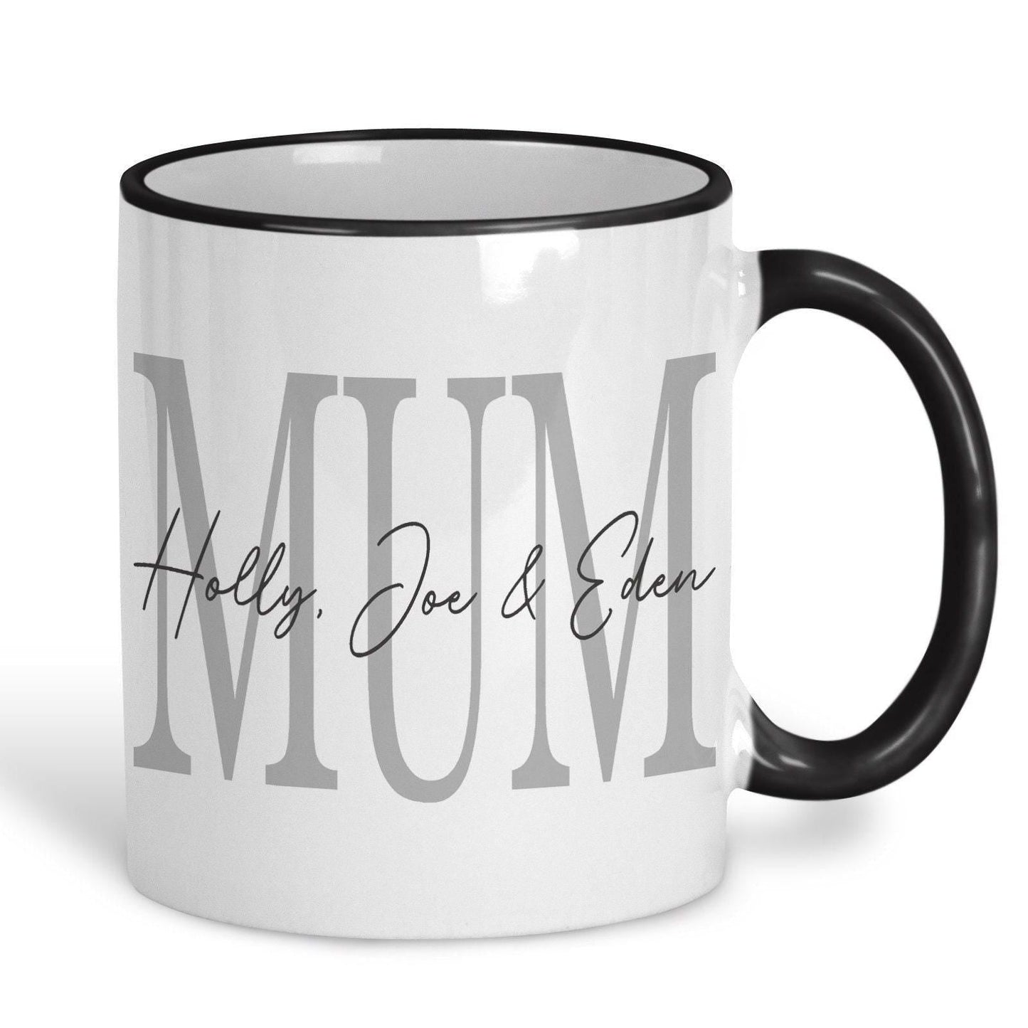 Mum and Children's Names Mother's Day Personalised Ceramic Mug