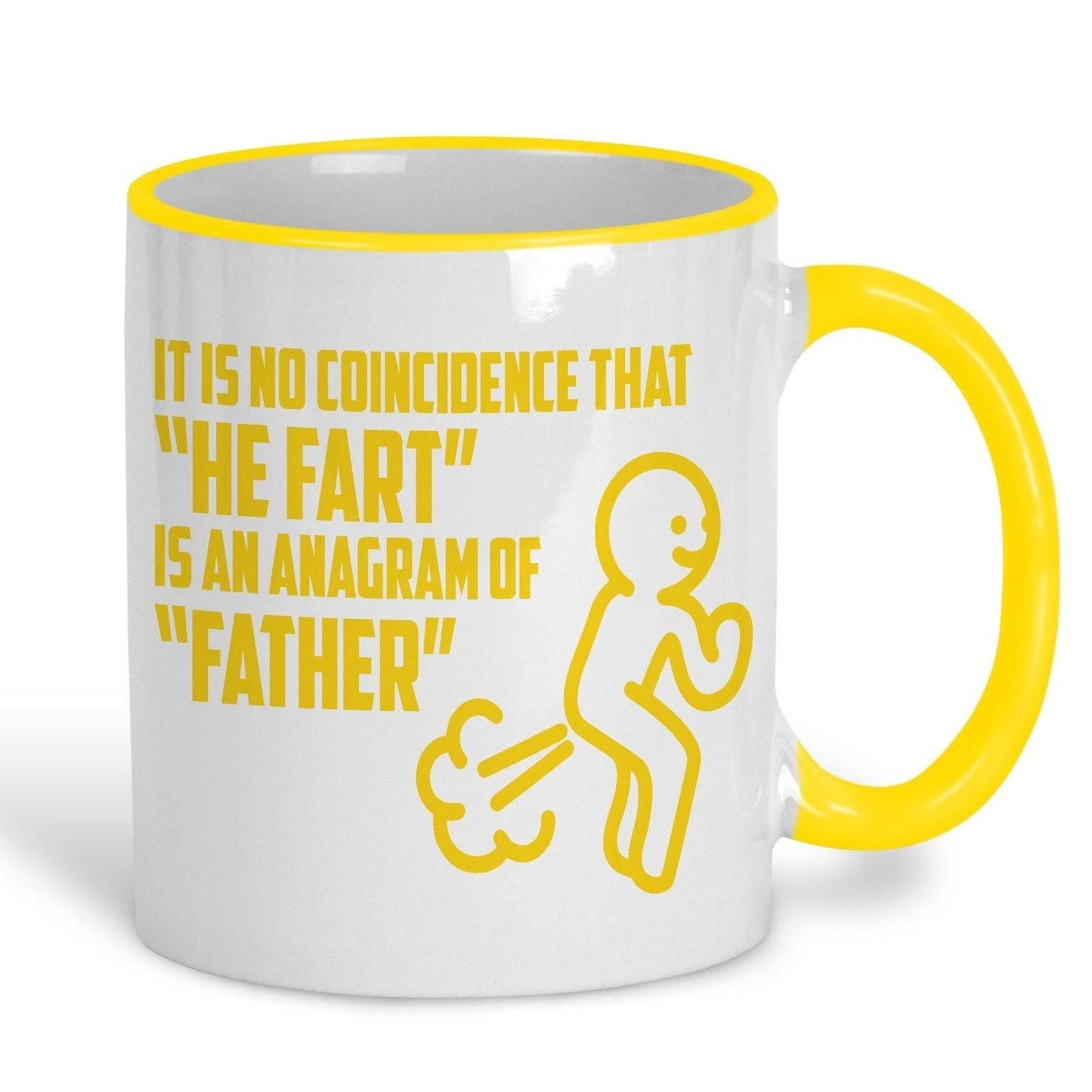 He Fart is an anagram of Father Joke Father's Day Funny Personalised Mug