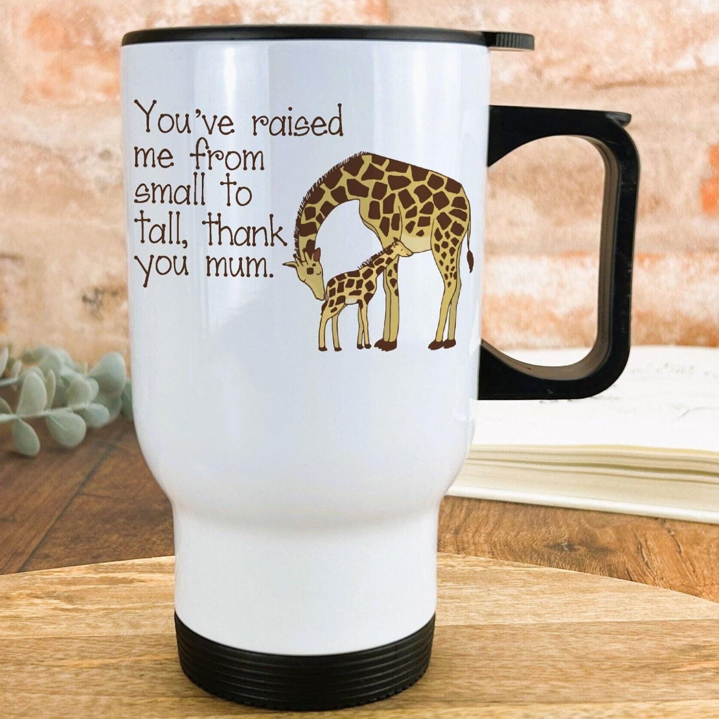 From Small to Tall Giraffe Travel Mug Mother's Day Gift