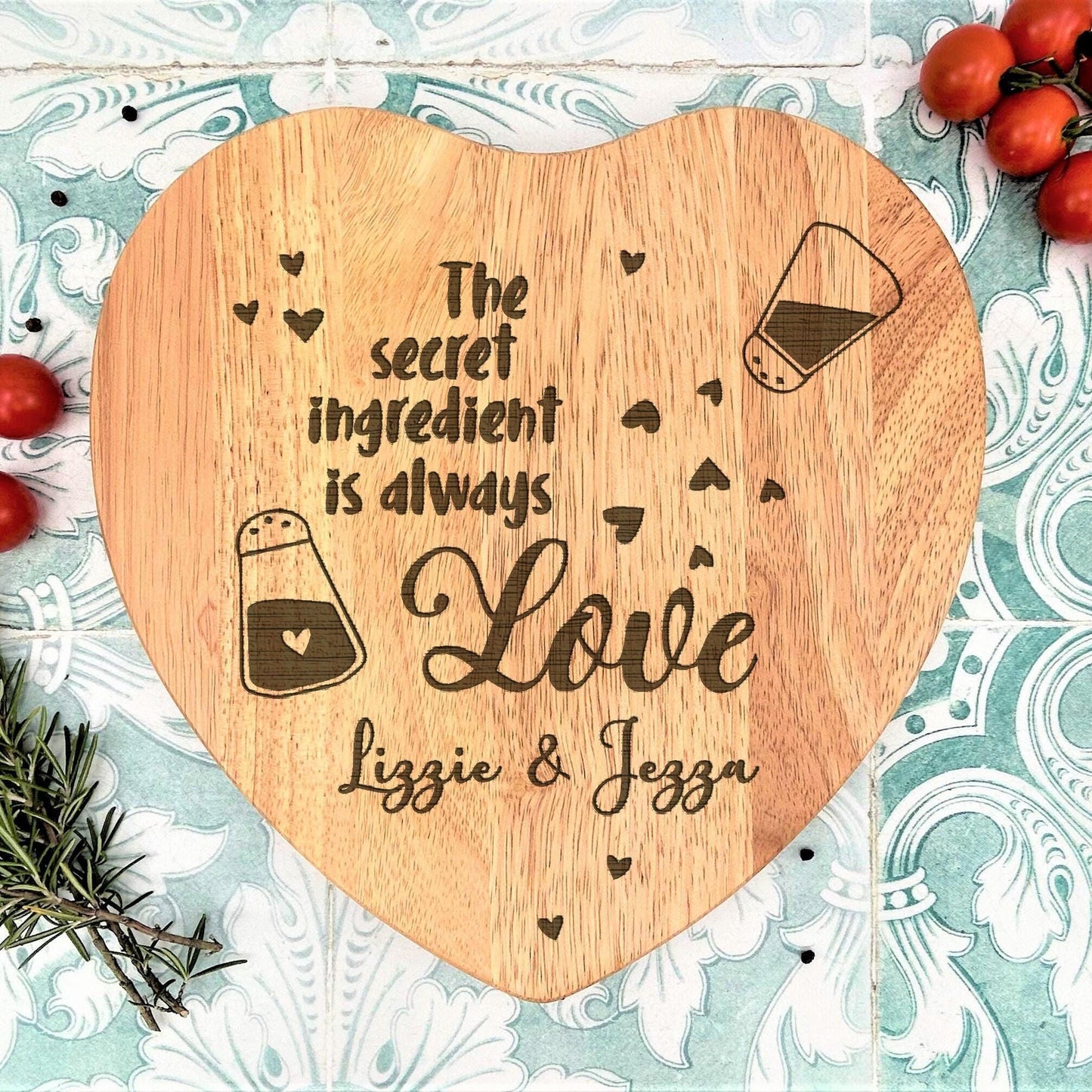 Secret Ingredient is Love - Personalised Engraved Chopping Board