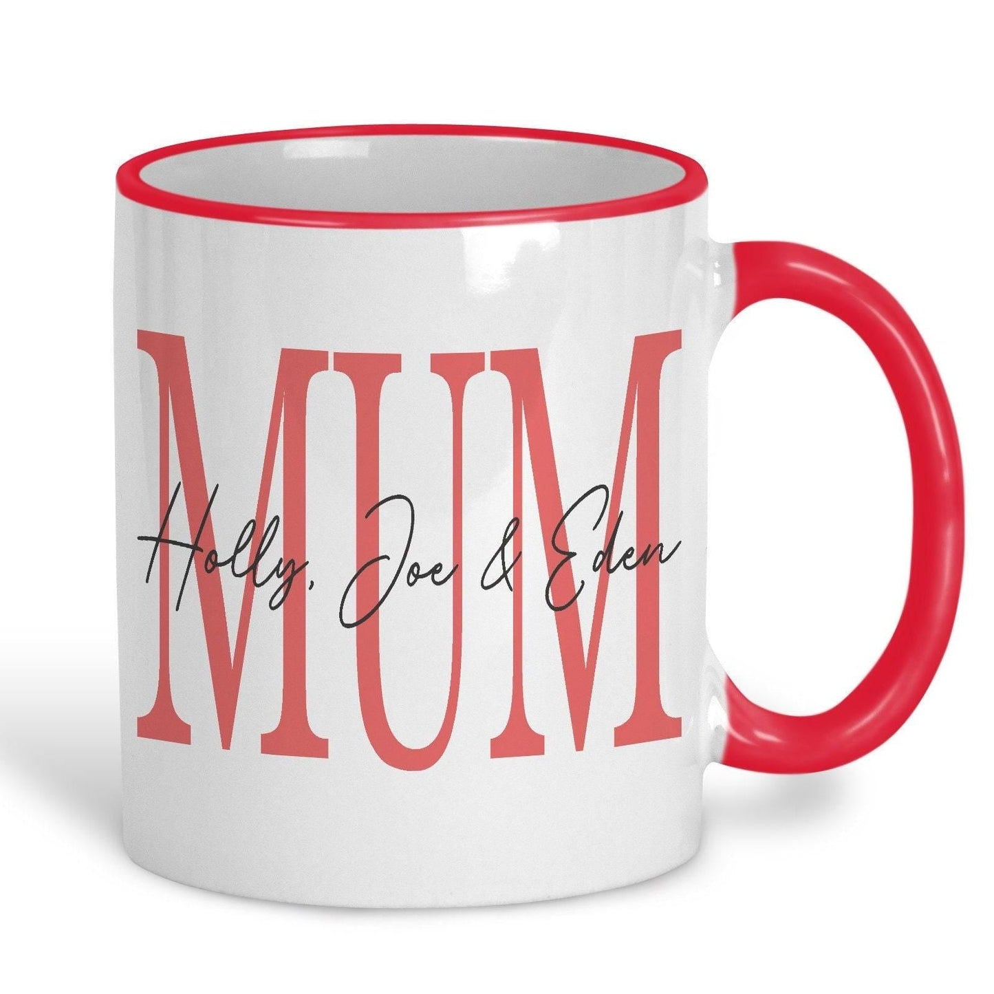 Mum and Children's Names Mother's Day Personalised Ceramic Mug