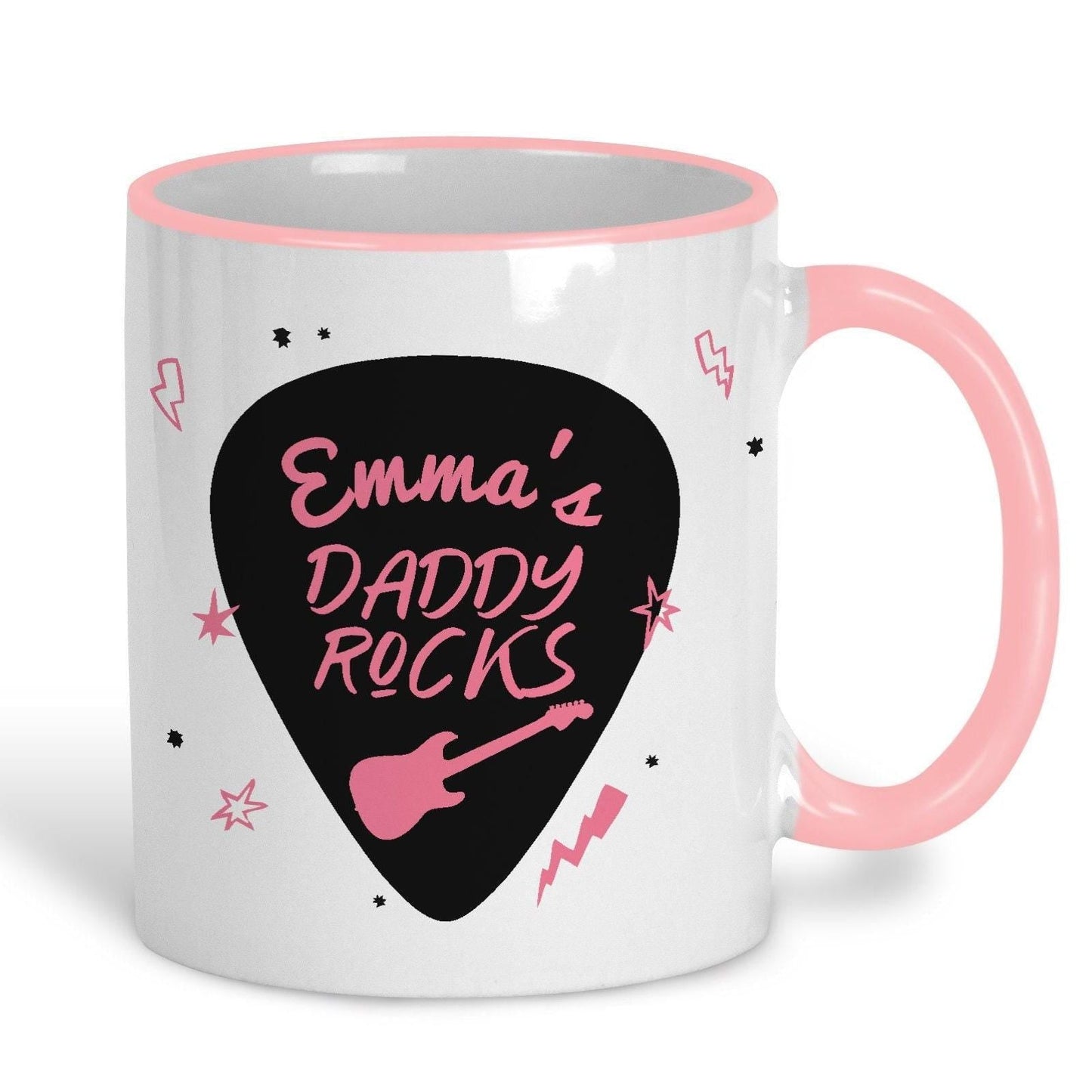 Daddy Rocks Father's Day Personalised Ceramic Mug