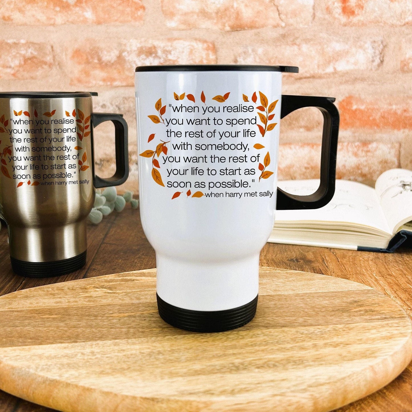 When Harry Met Sally Love Valentine's Day Travel Mug Personalised Gift