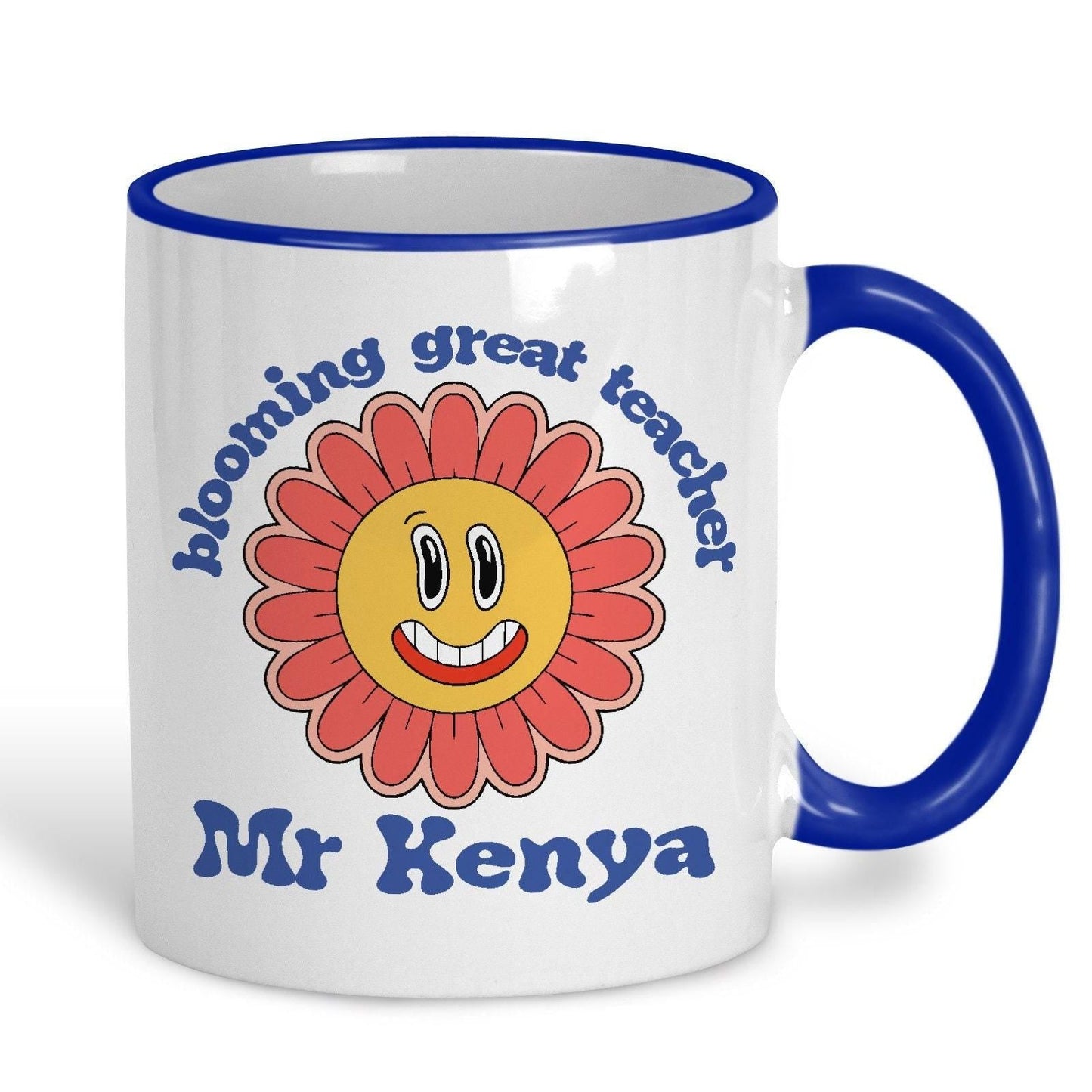 Blooming Great Teacher Flower Personalised Ceramic Mug