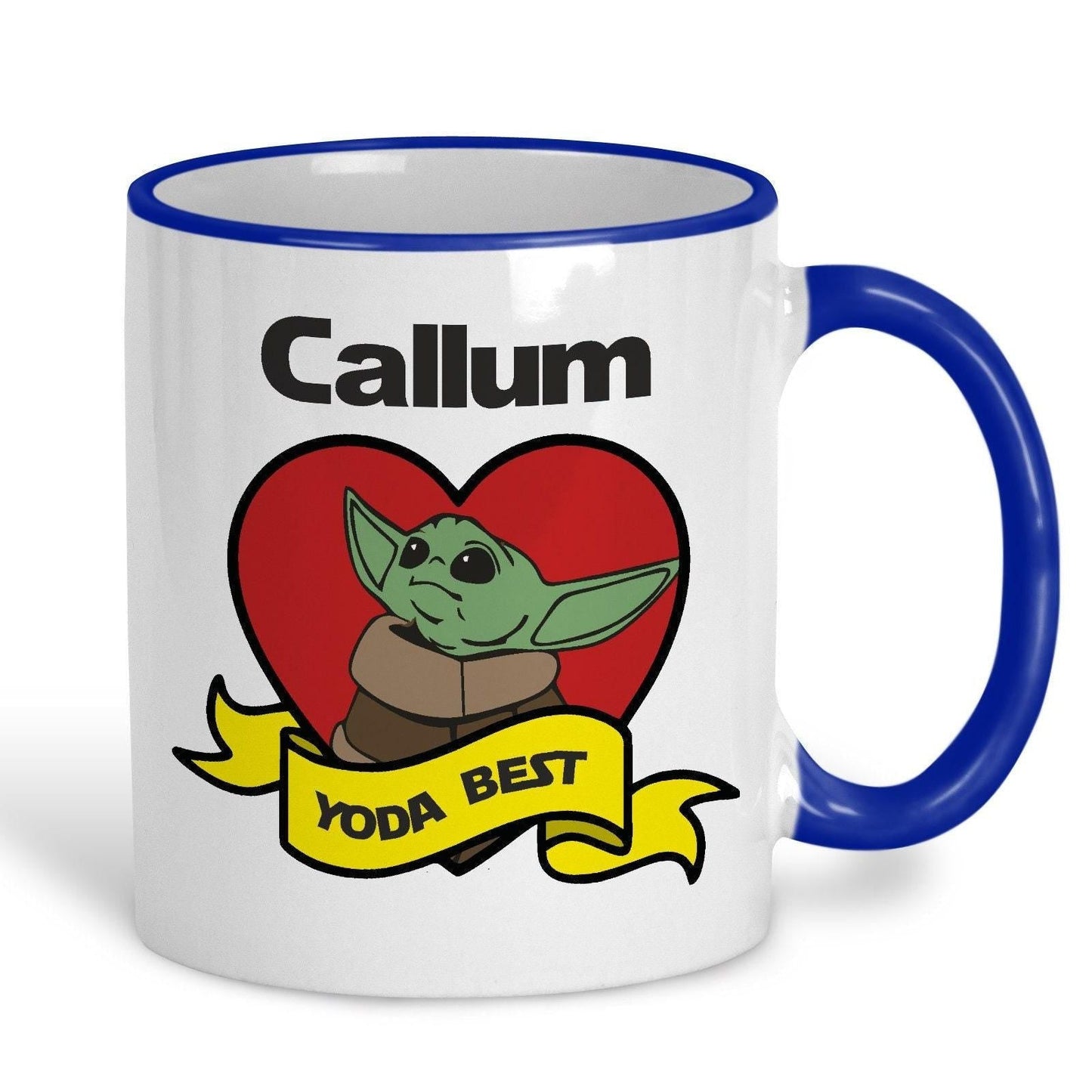 Yoda Best Baby Yoda Star Wars Personalised Valentine's Day Ceramic Mug