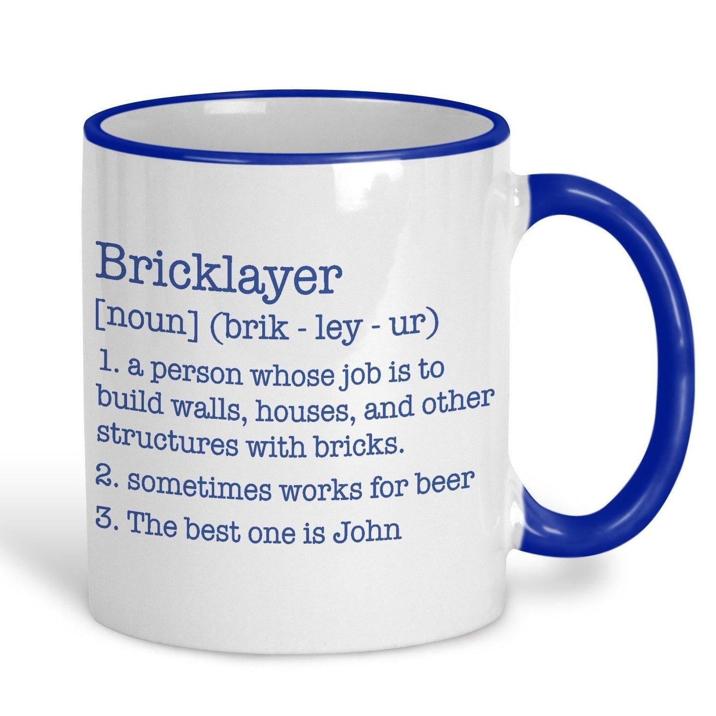 Bricklayer Definition Personalised Ceramic Mug