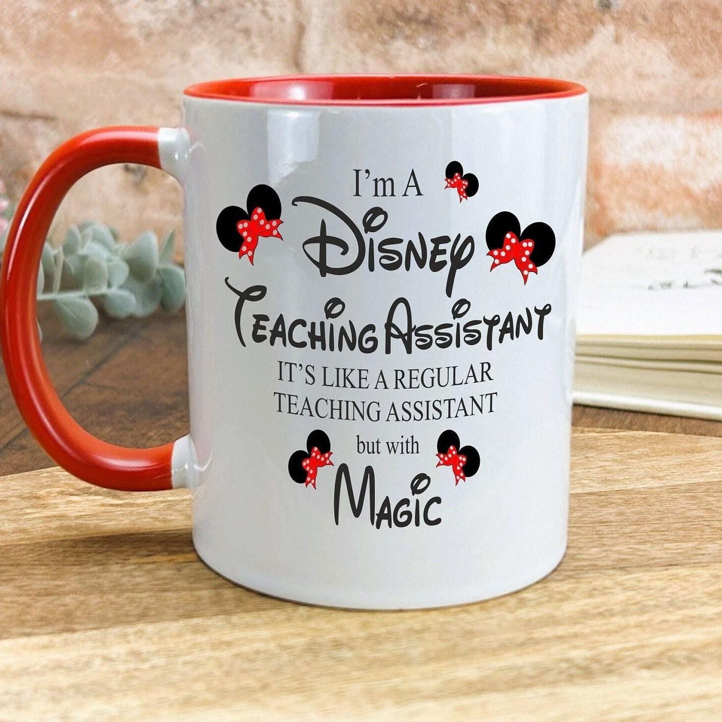 Disney TA Teaching Assistant With Magic Mug Personalised