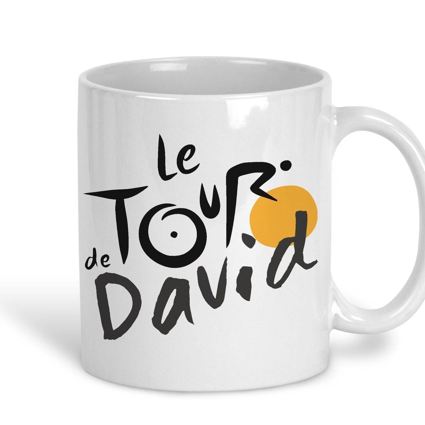 Le Tour De France Personalised Cyclist Ceramic Mug