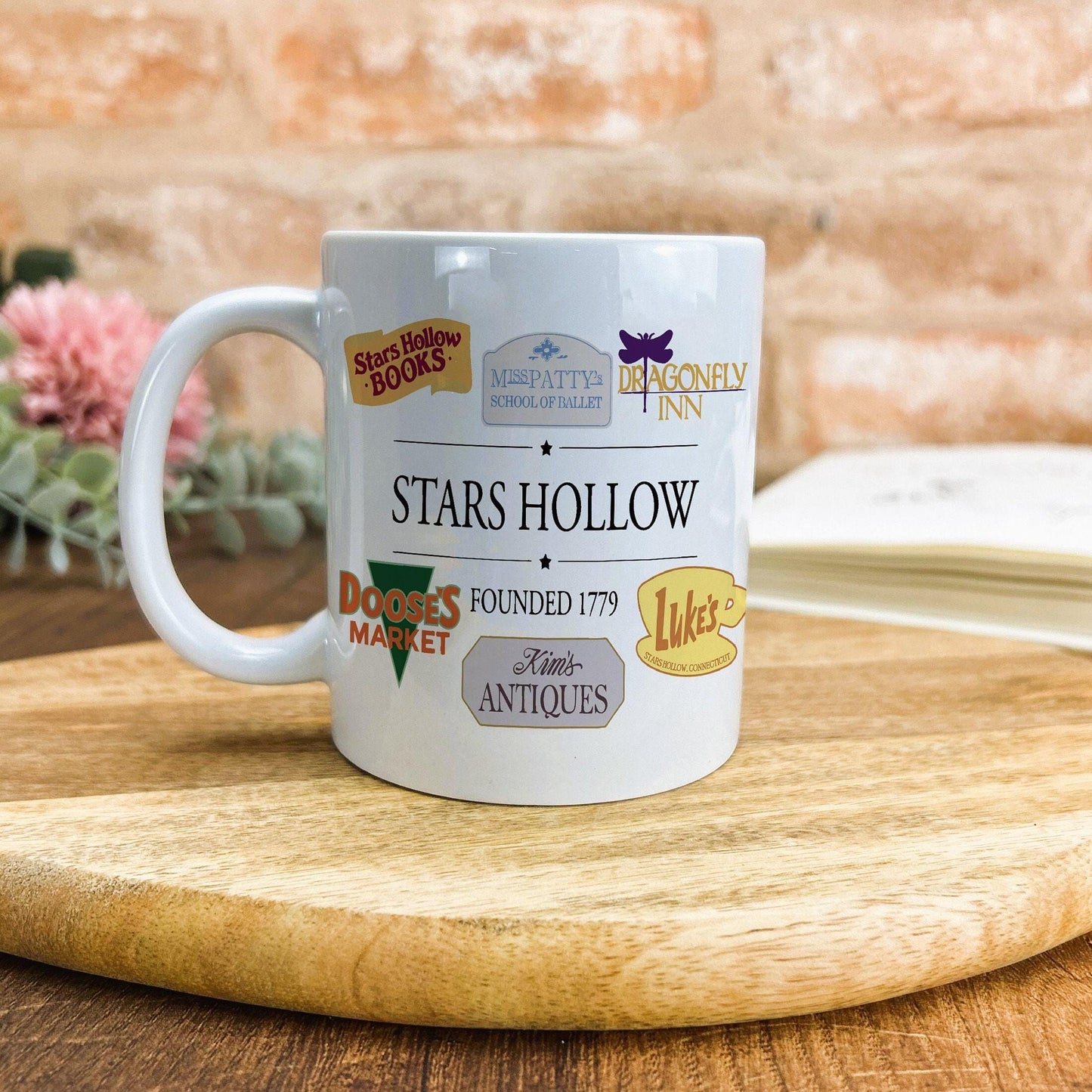 Stars Hollow Business Signs Gilmore Girls TV Show Ceramic Mug
