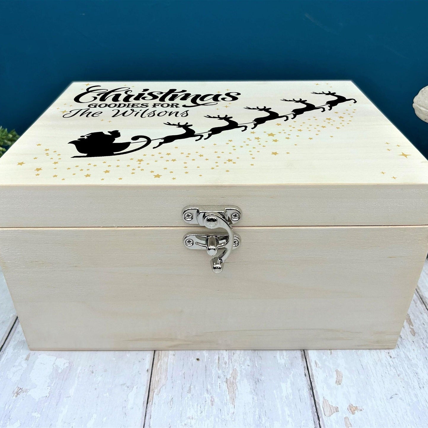 Santa Sleigh Goodies Personalised Christmas Eve Gift Box
