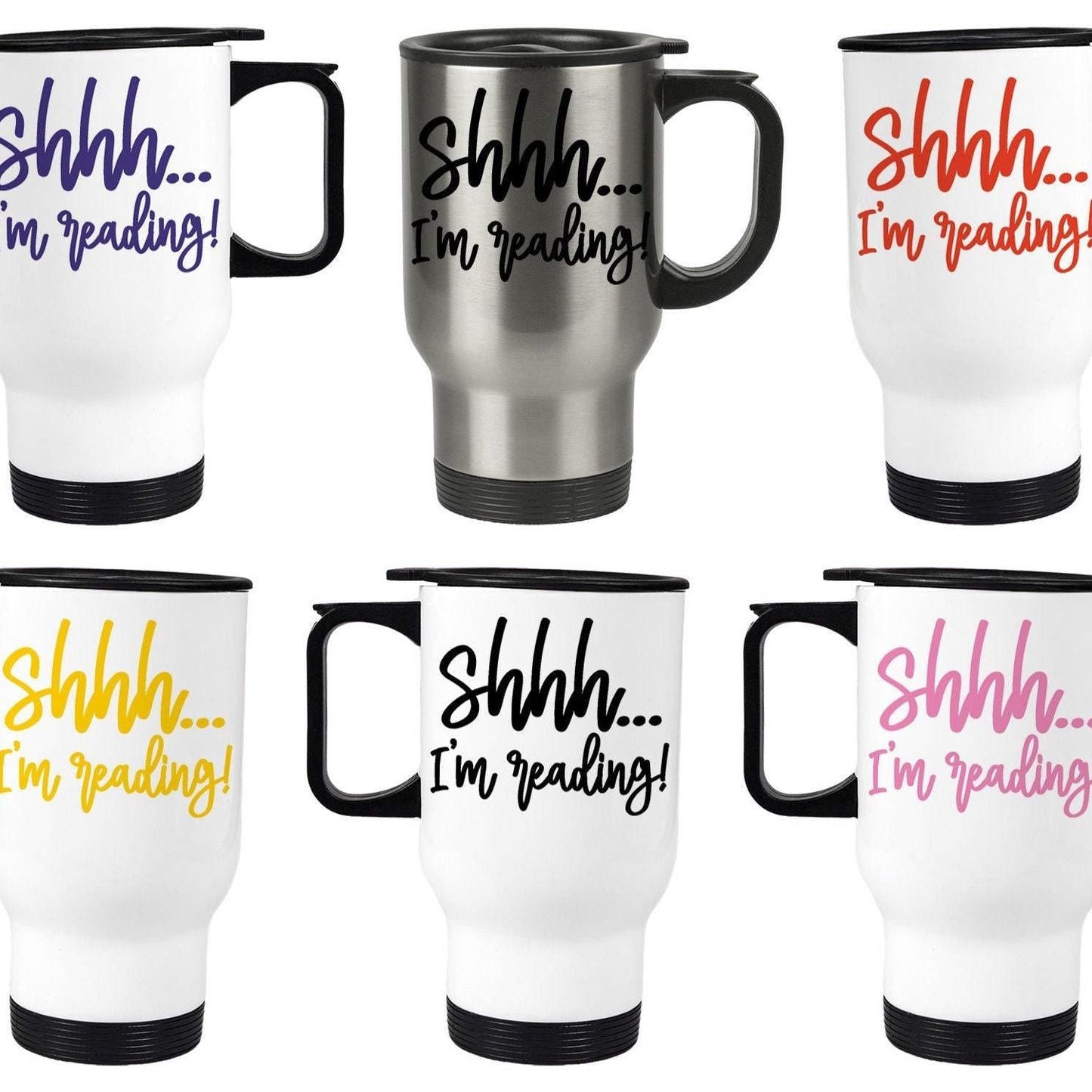 Shhh... I'm Reading Travel Mug Reader Gift
