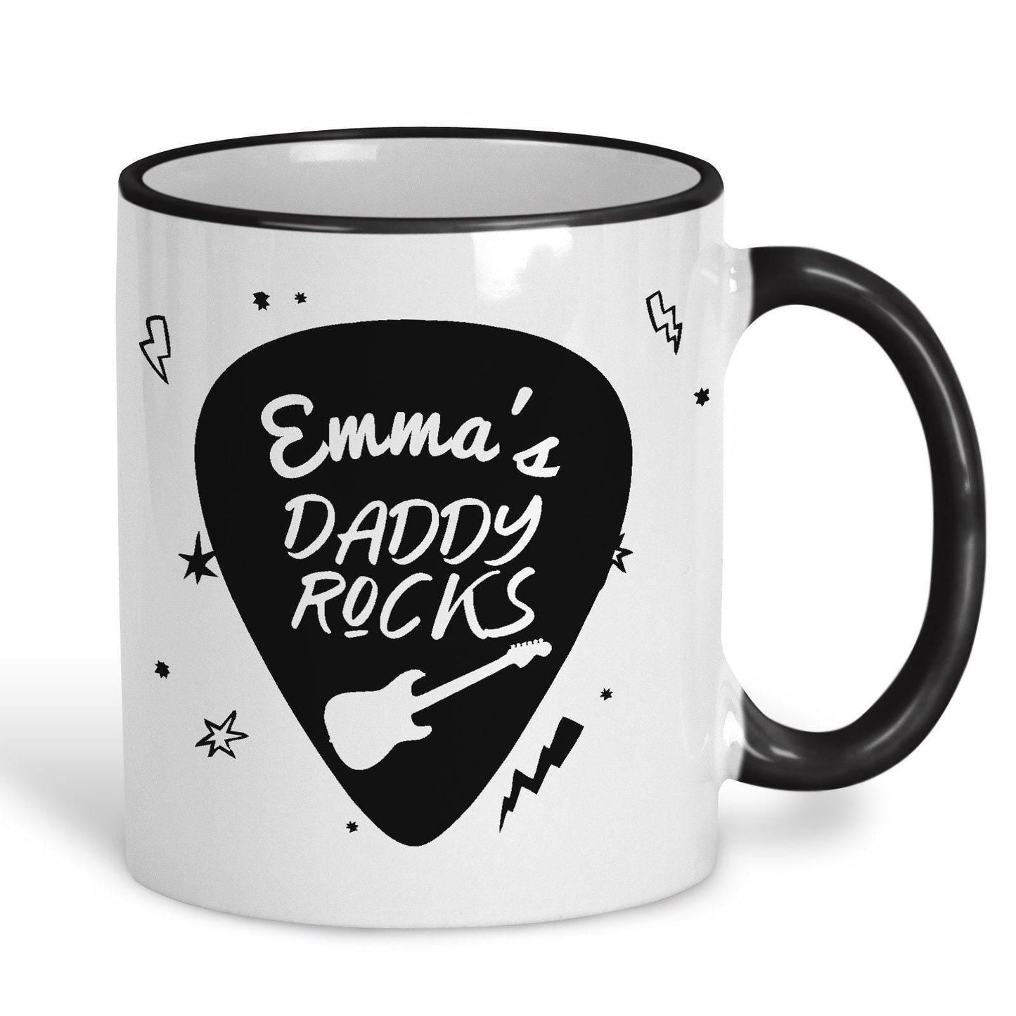 Daddy Rocks Father's Day Personalised Ceramic Mug