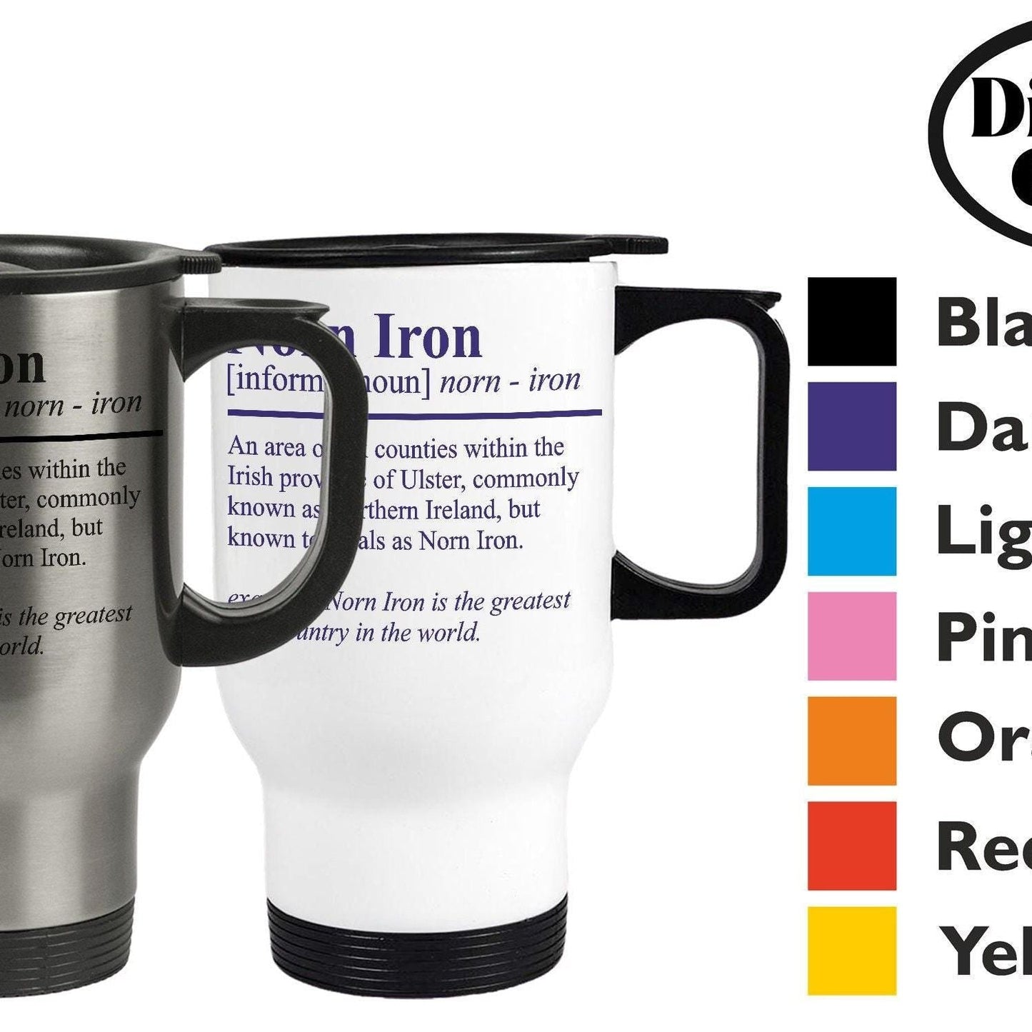 Norn Iron Definition - Northern Ireland Dialect - Personalised Travel Mug