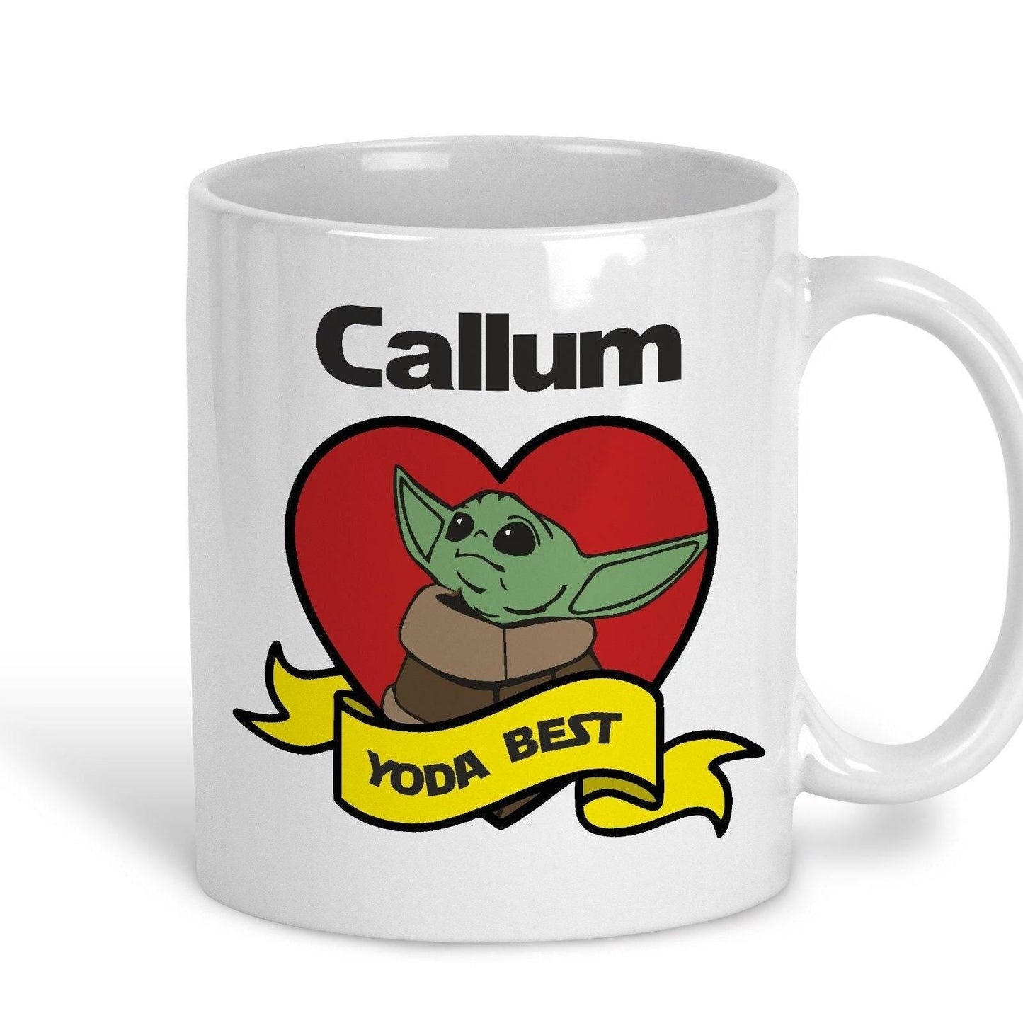 Yoda Best Baby Yoda Star Wars Personalised Valentine's Day Ceramic Mug