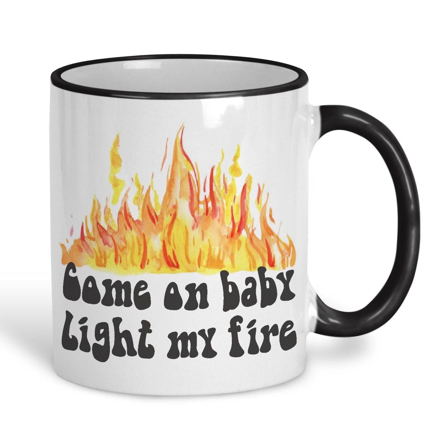 The Doors Light My Fire Music Lyrics Personalised Ceramic Mug