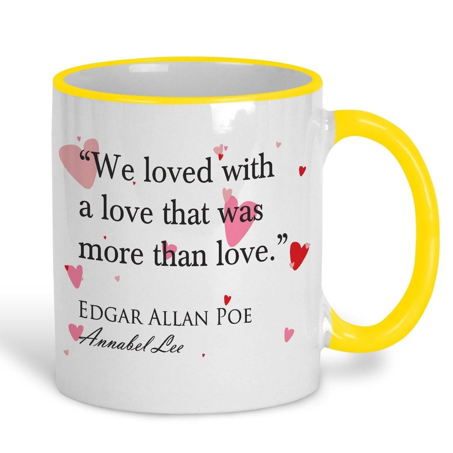 Annabel Lee Edgar Allan Poe More Than Love Book Quote Valentine's Day Mug