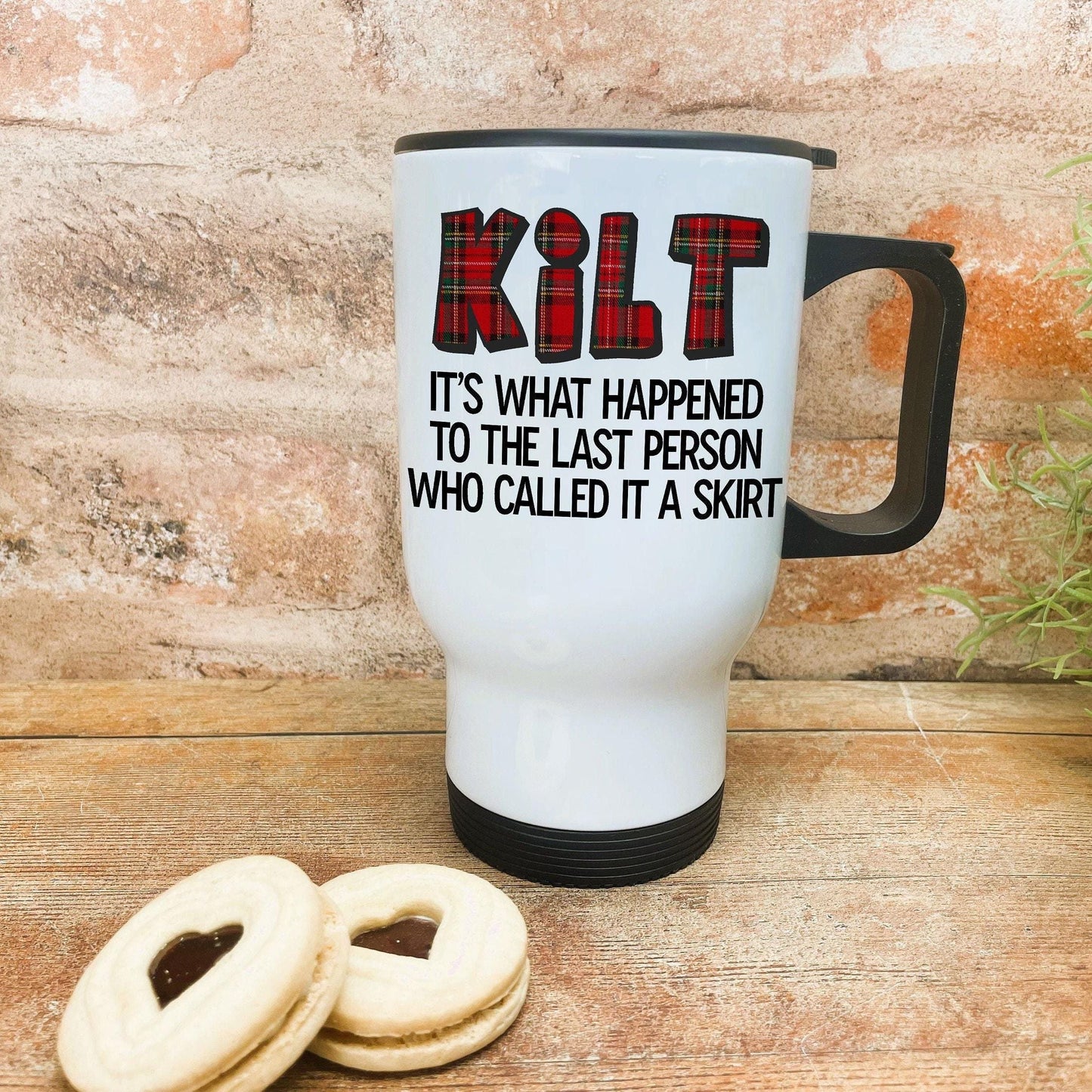 Kilt - Scotland Scottish Dialect - Personalised Travel Mug