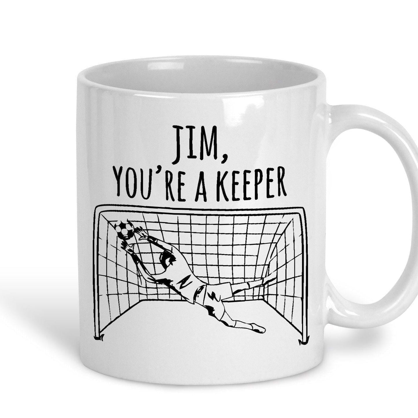 You're A Keeper Football Pun Funny Personalised Mug Valentine's Day Boyfriend Girlfriend Gift Partner