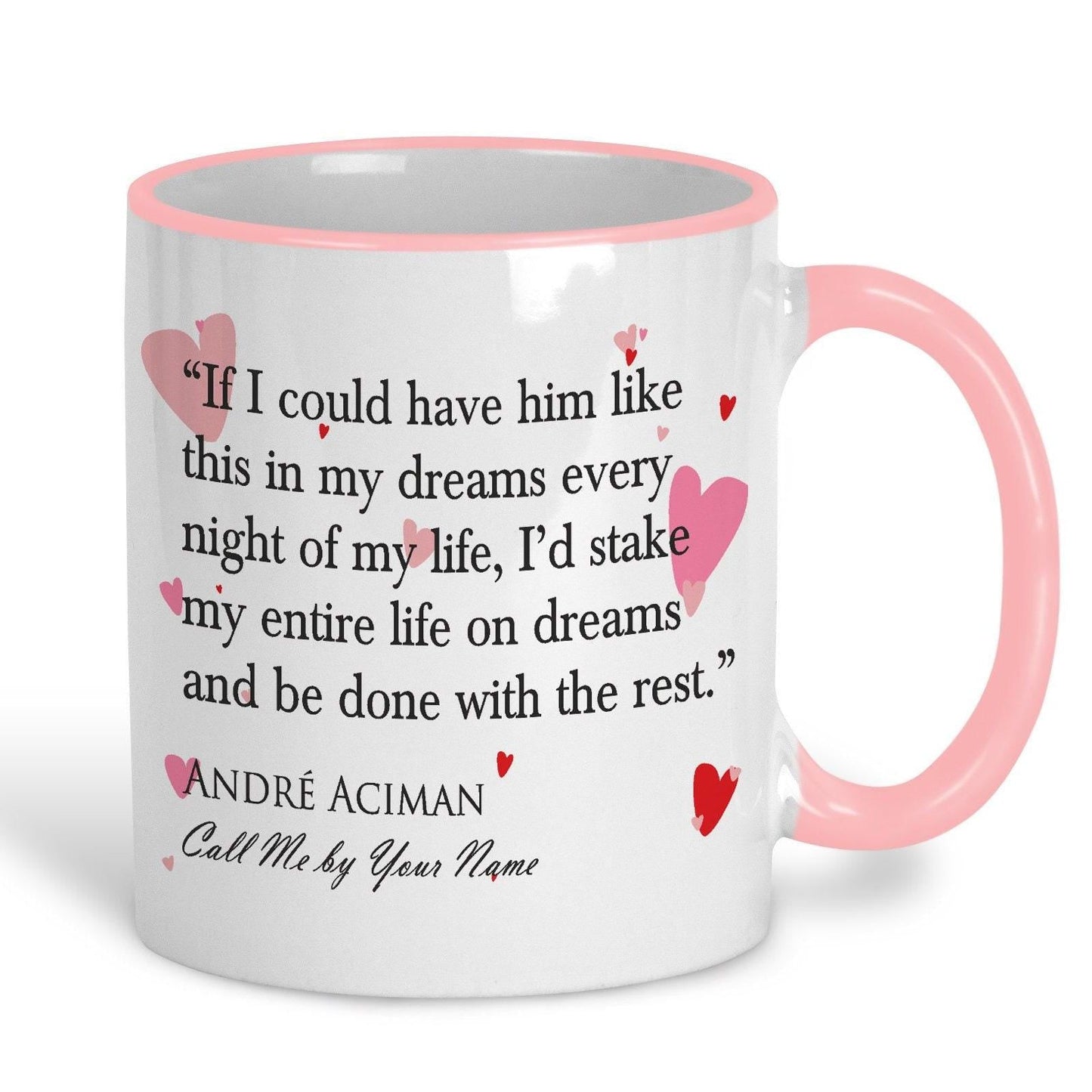 Call Me By Your Name Andre Aciman Book Quote Valentine's Day Mug