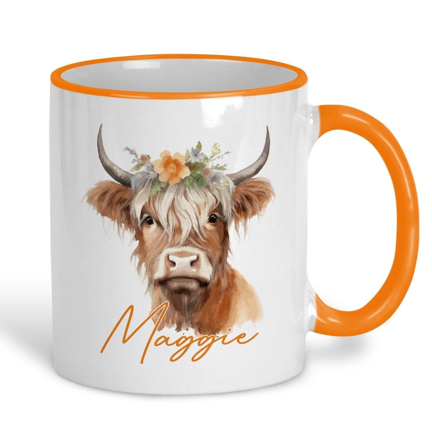 Highland Cow - Scotland Scottish Dialect - Personalised Ceramic Mug - Regional Gift - Perfect for Friend and Family.