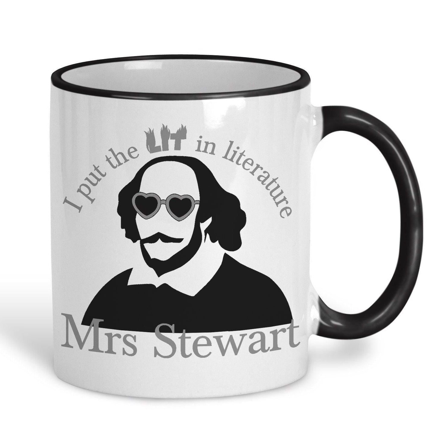 Shakespeare English Literature Teacher Personalised Ceramic Mug