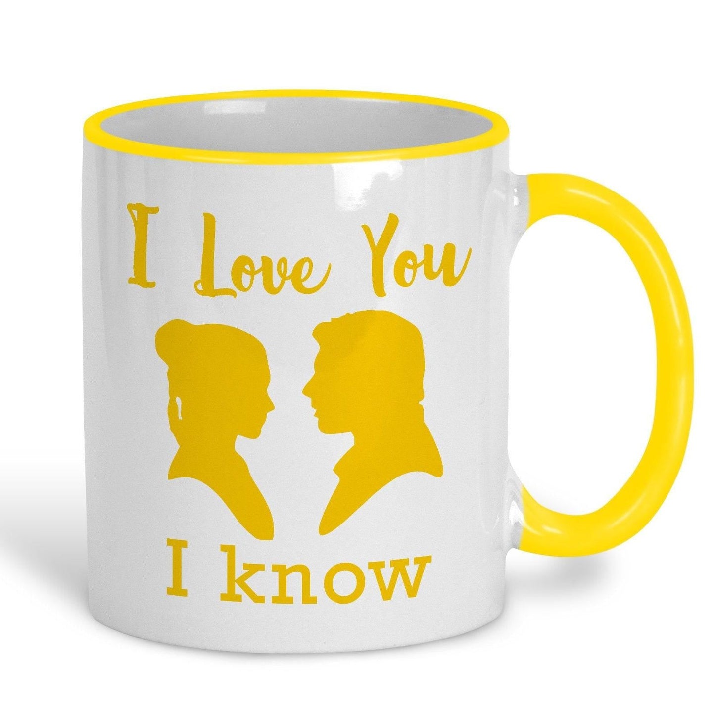 I Love You I Know Hans Solo Princess Leia Star Wars Personalised Mug