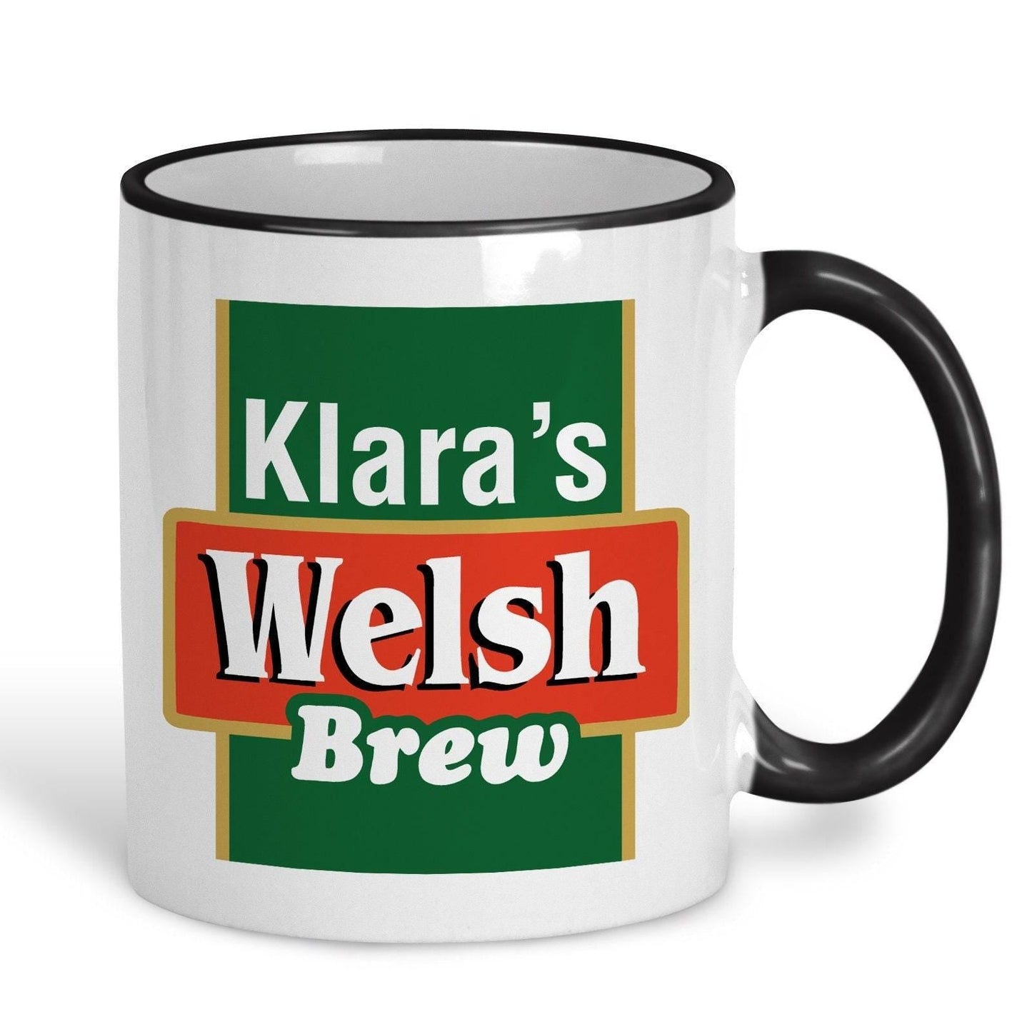 Welsh Brew Tea - Personalised Ceramic Mug - Regional Gift - Perfect for Friend and Family.