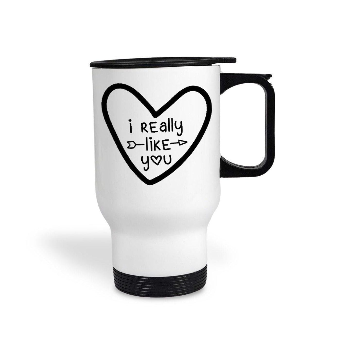 I Really Like You Personalised Travel Mug Valentine's Day
