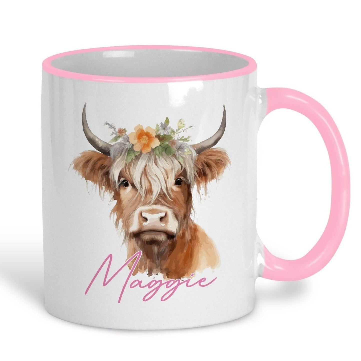 Highland Cow - Scotland Scottish Dialect - Personalised Ceramic Mug - Regional Gift - Perfect for Friend and Family.