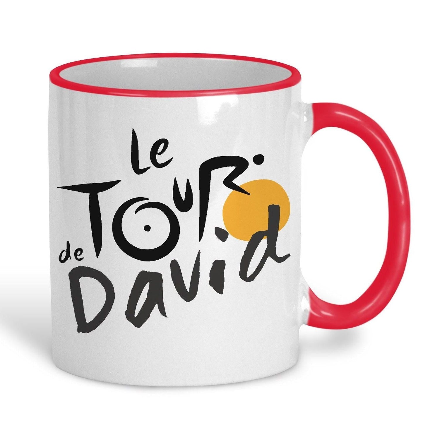 Le Tour De France Personalised Cyclist Ceramic Mug